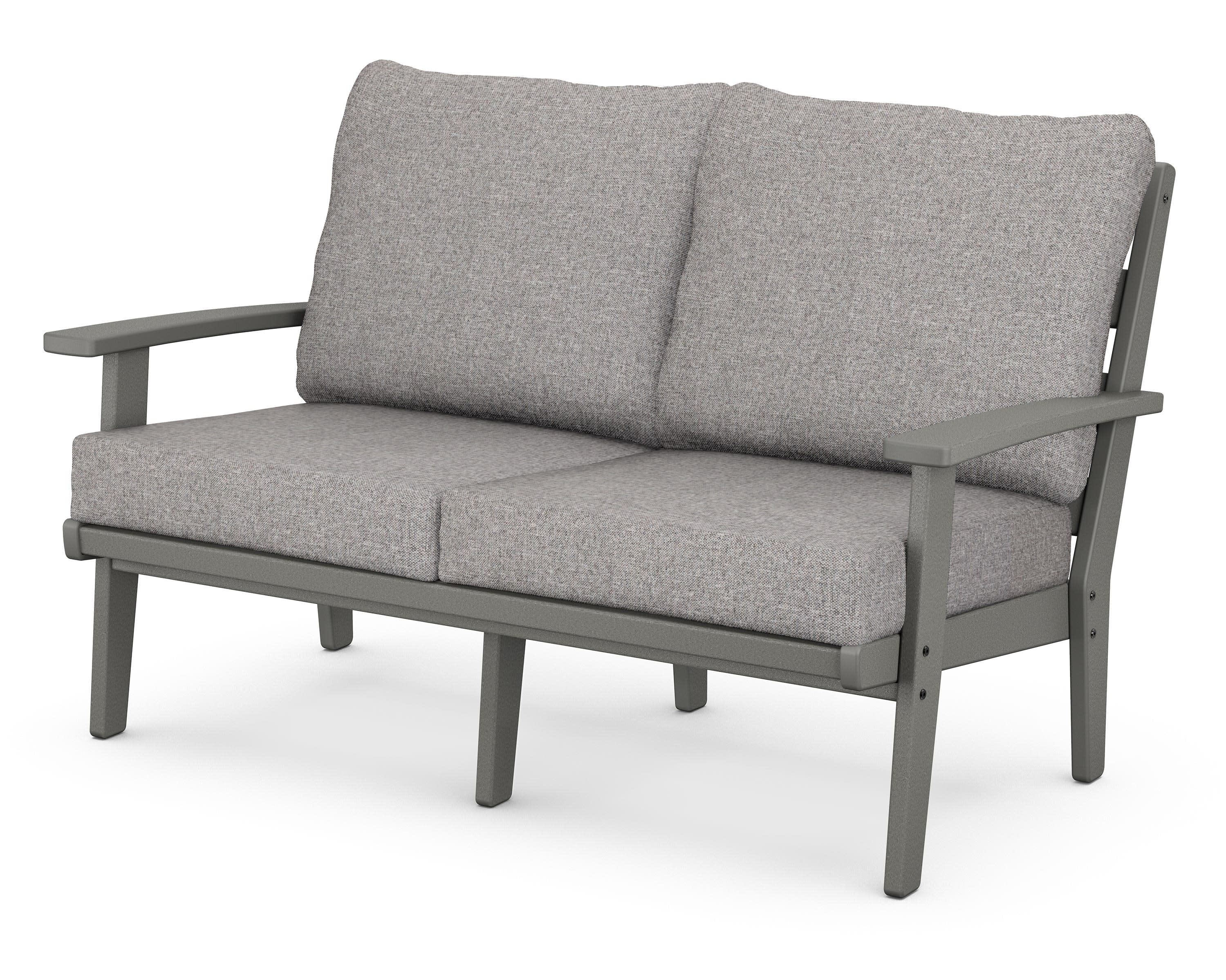 Grant Park Deep Seating Loveseat in Slate Grey / Grey Mist