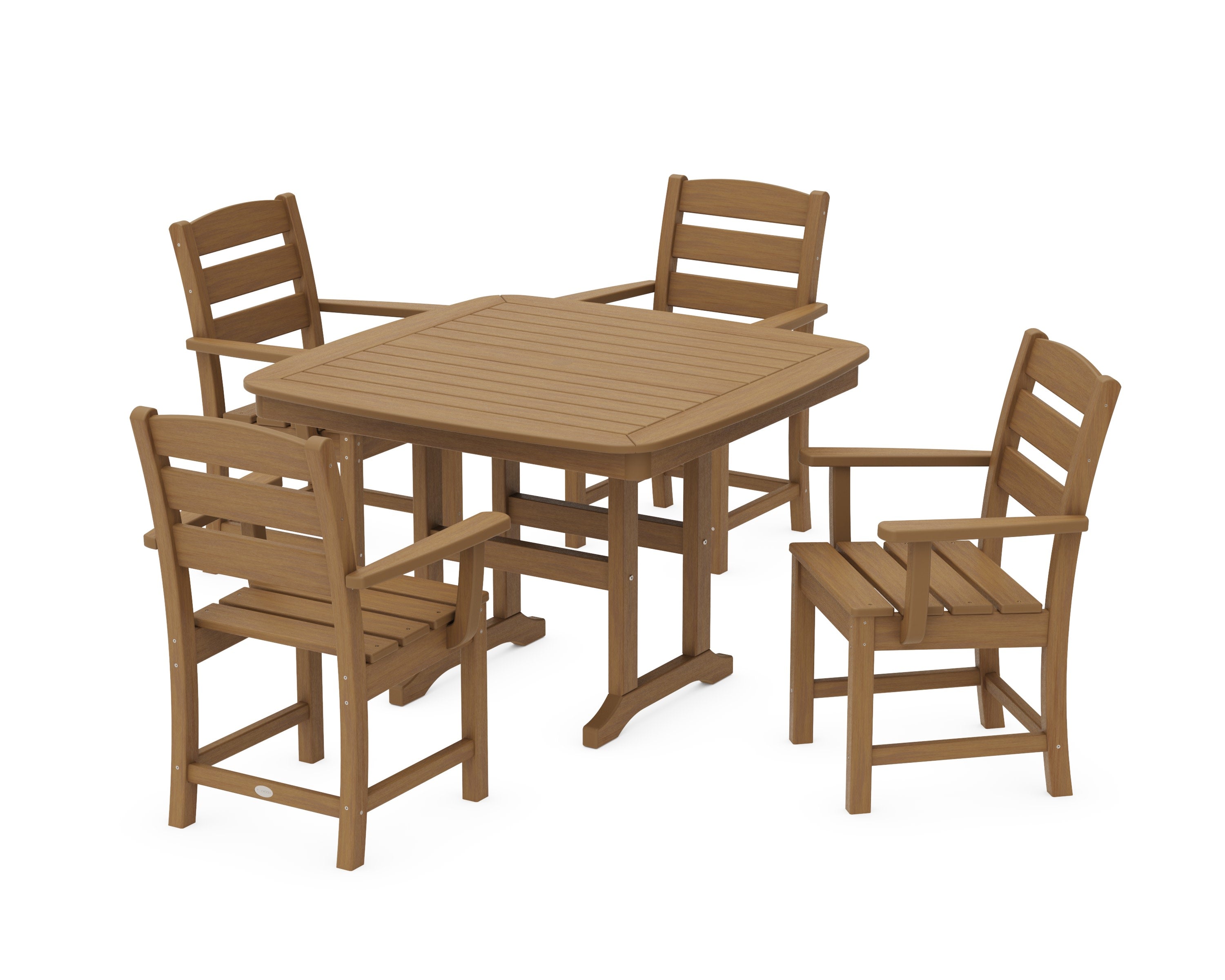 Lakeside 5-Piece Dining Set with Trestle Legs in Natural