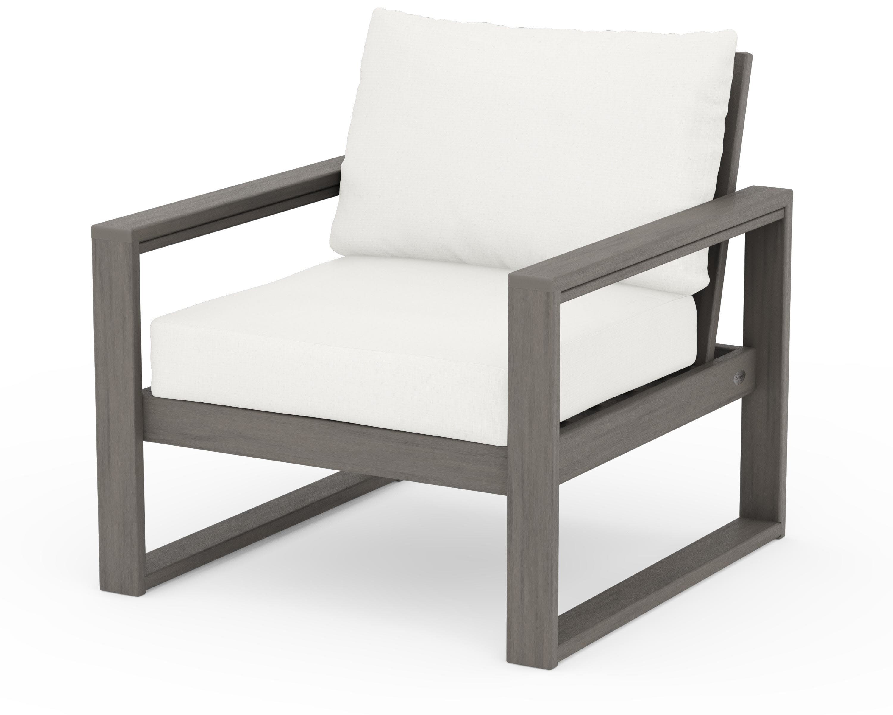 EDGE Club Chair in Driftwood / Natural Linen