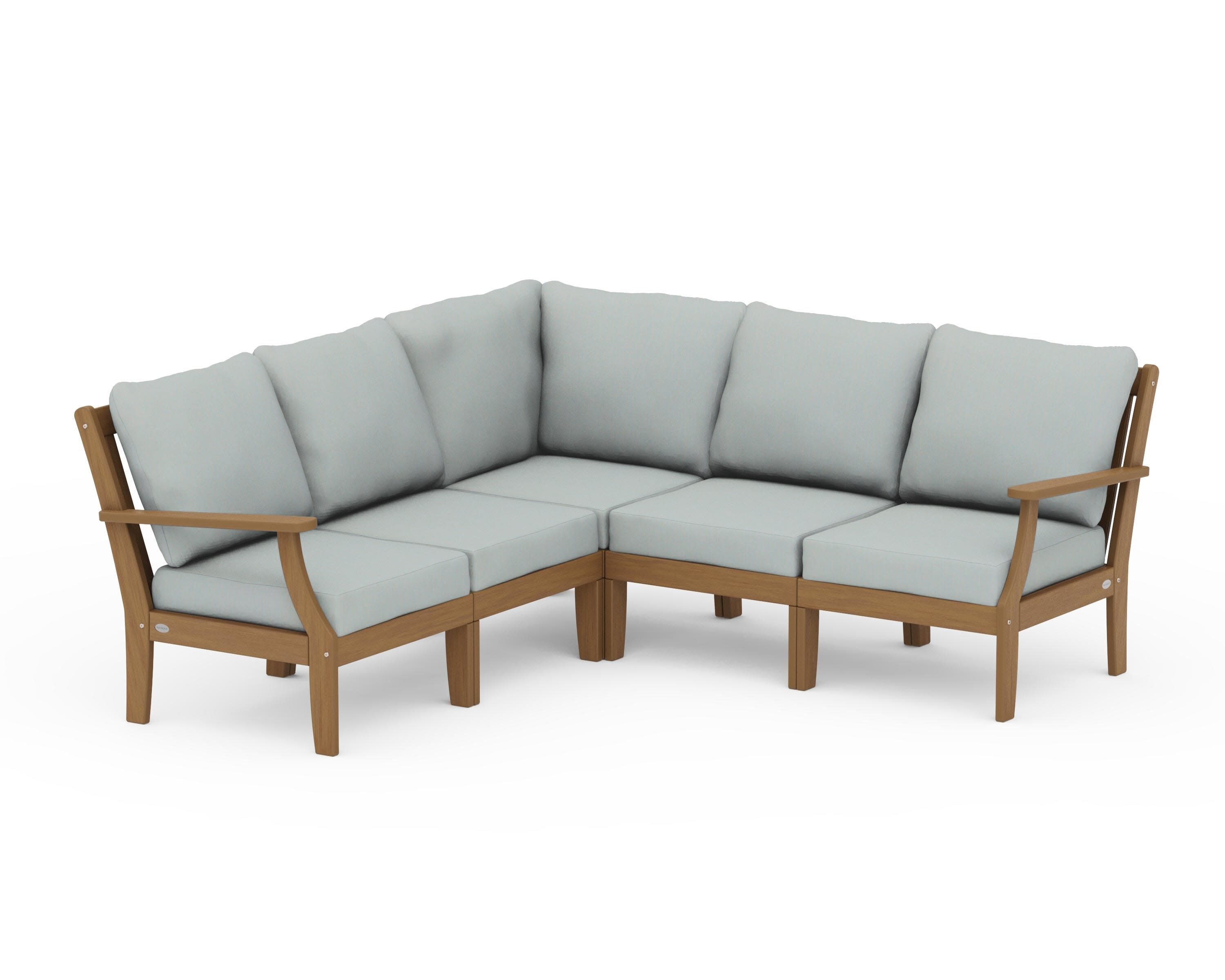 Braxton Modular 5-Piece Deep Seating Set in Natural / Spa
