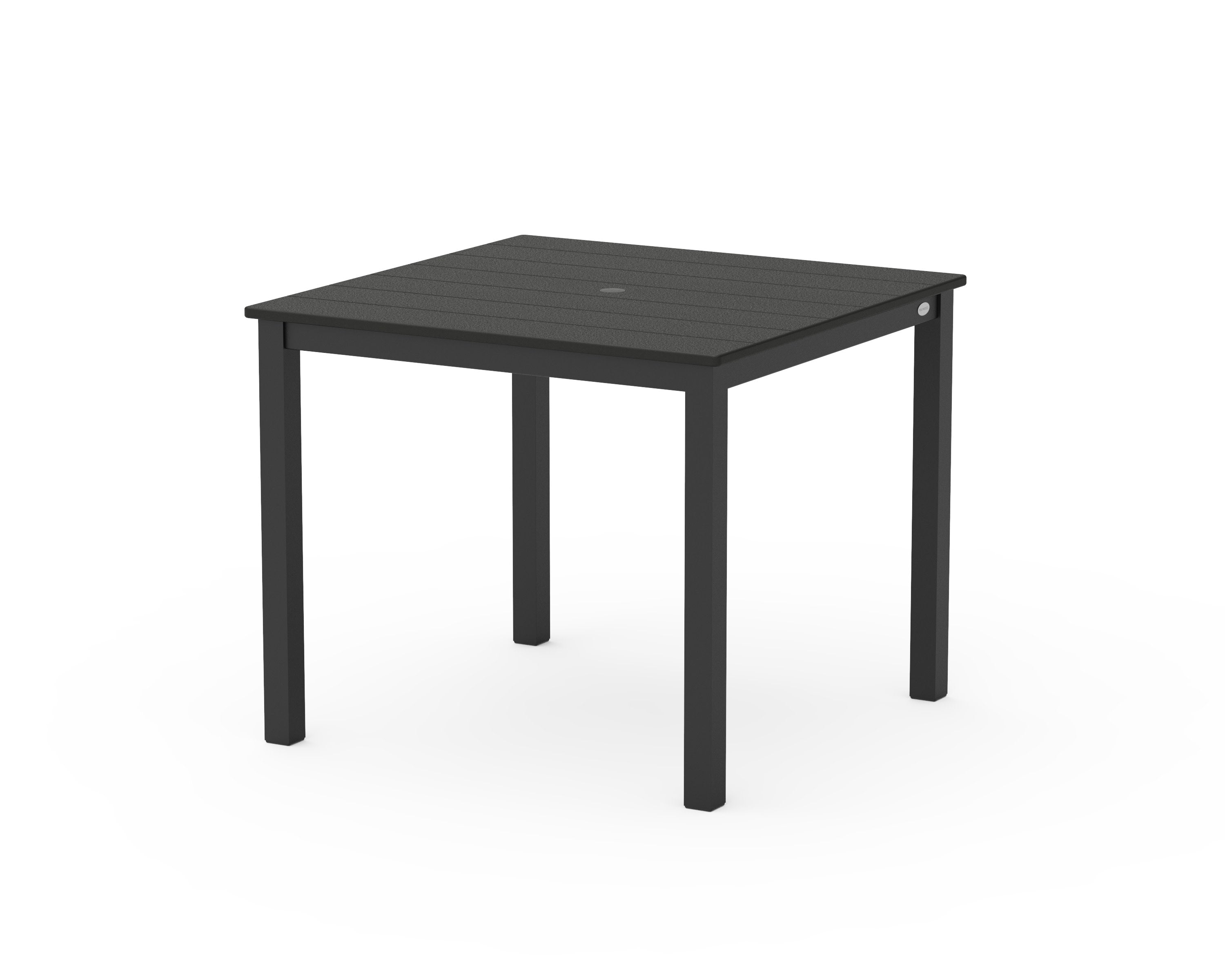 Main Street 36" x 36" Dining Table in Black / Black