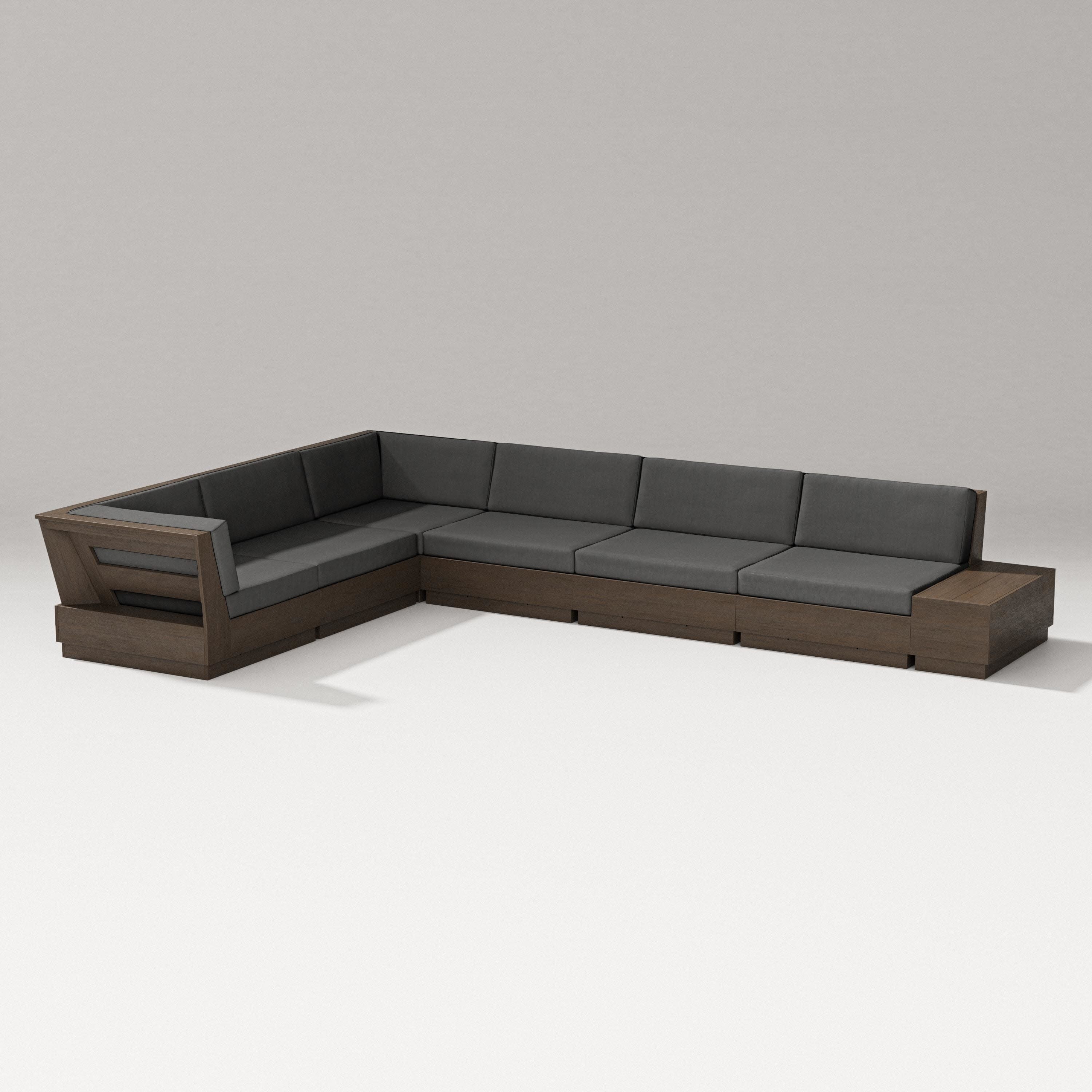 Elevate 7-Piece Corner Sectional in Kona / Spectrum Carbon