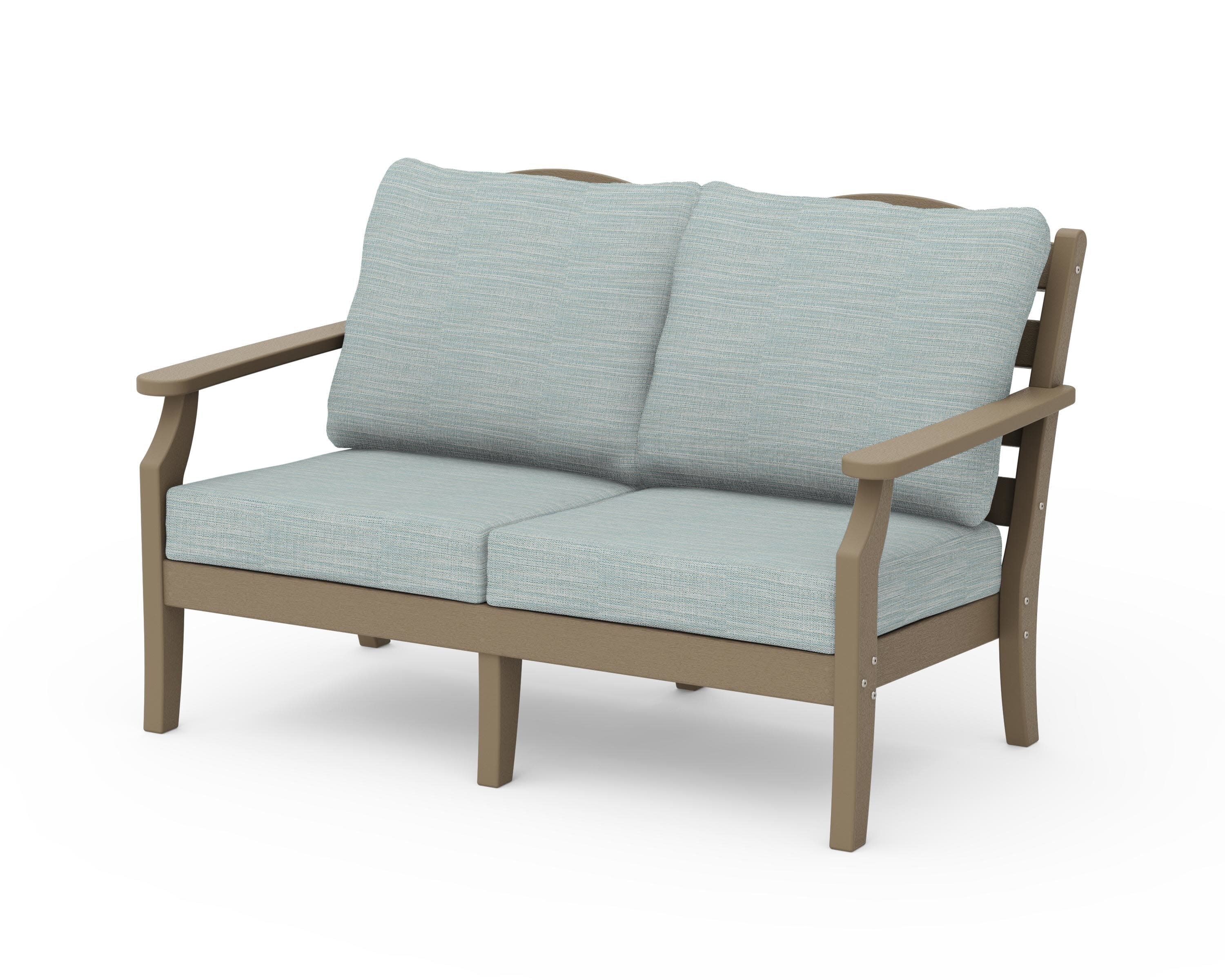 Savannah Deep Seating Loveseat in Vintage Sahara / Soothe Mist