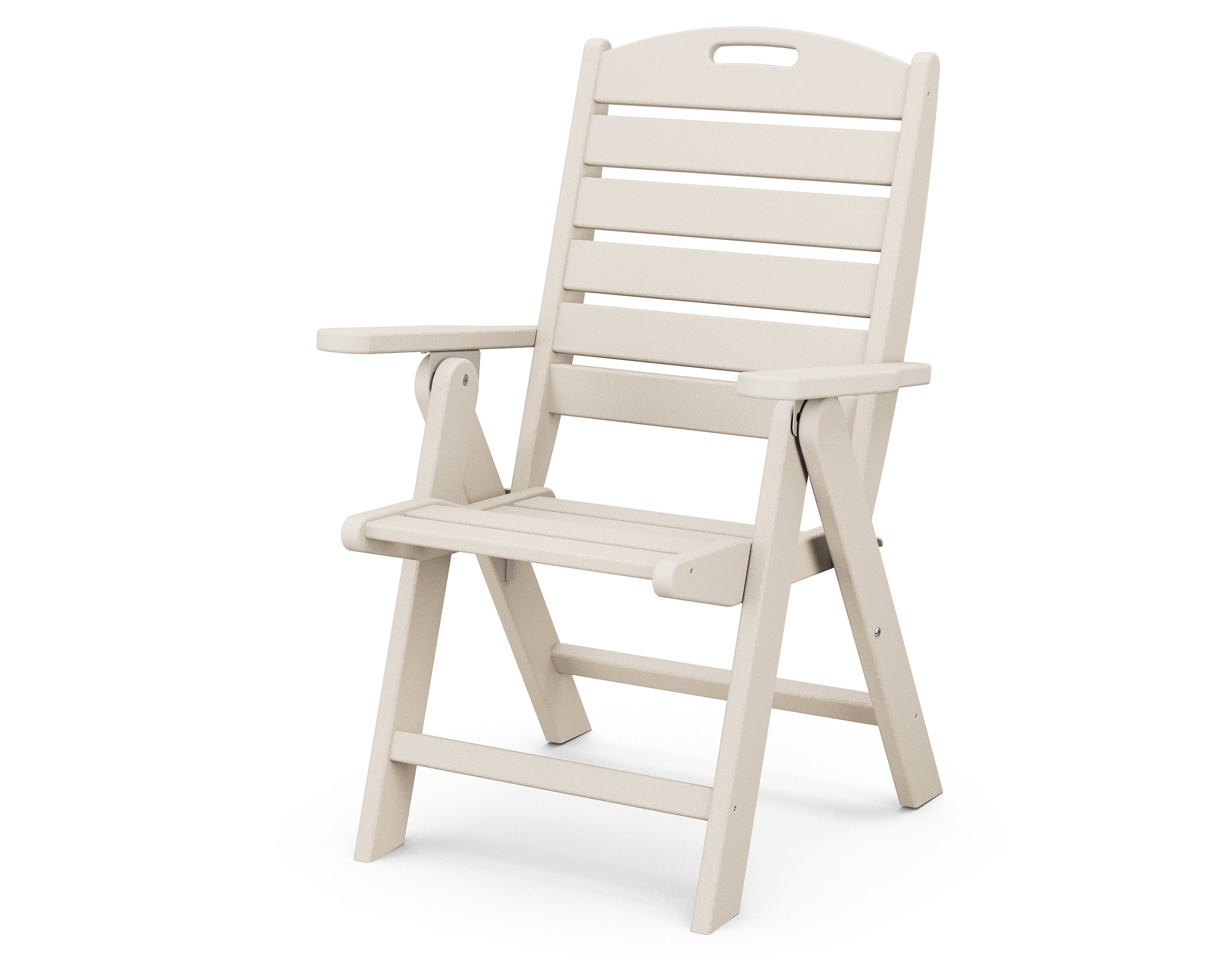 Nautical Folding Highback Chair in Sand