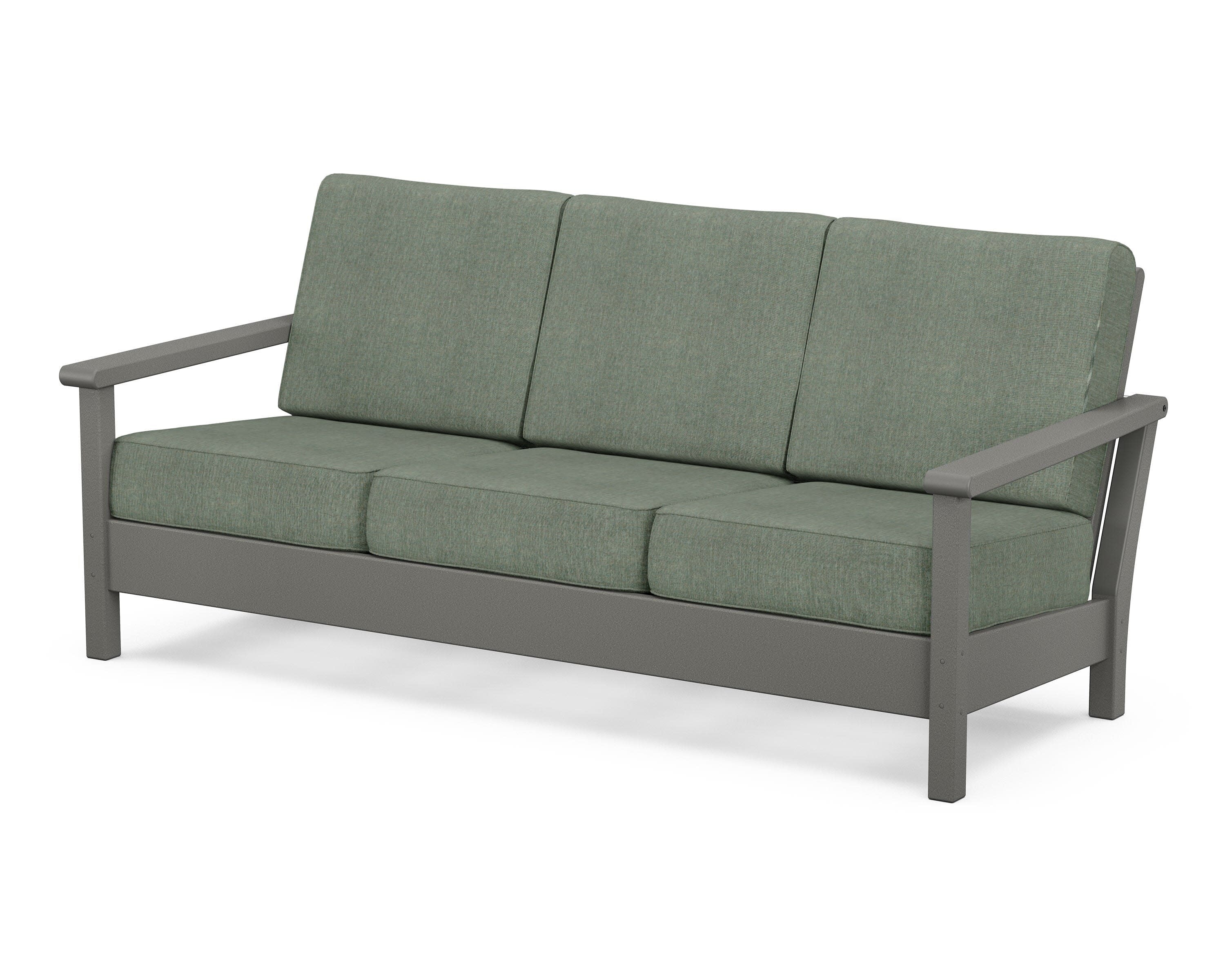 Harbour Deep Seating Sofa in Slate Grey / Cast Sage