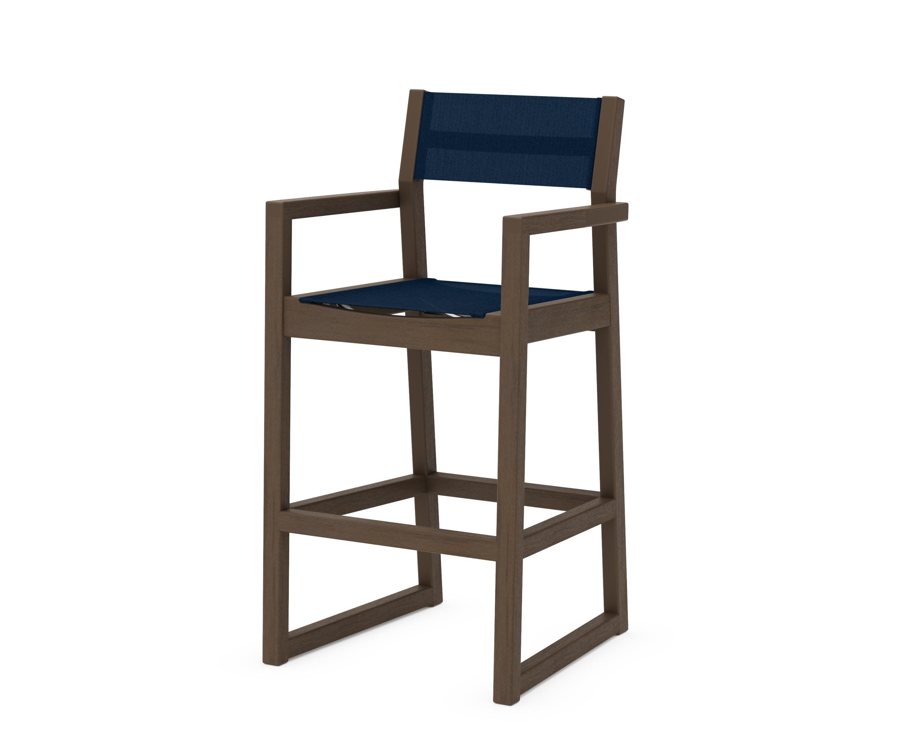 EDGE Sling Bar Arm Chair in Kona / Navy Blue Sling