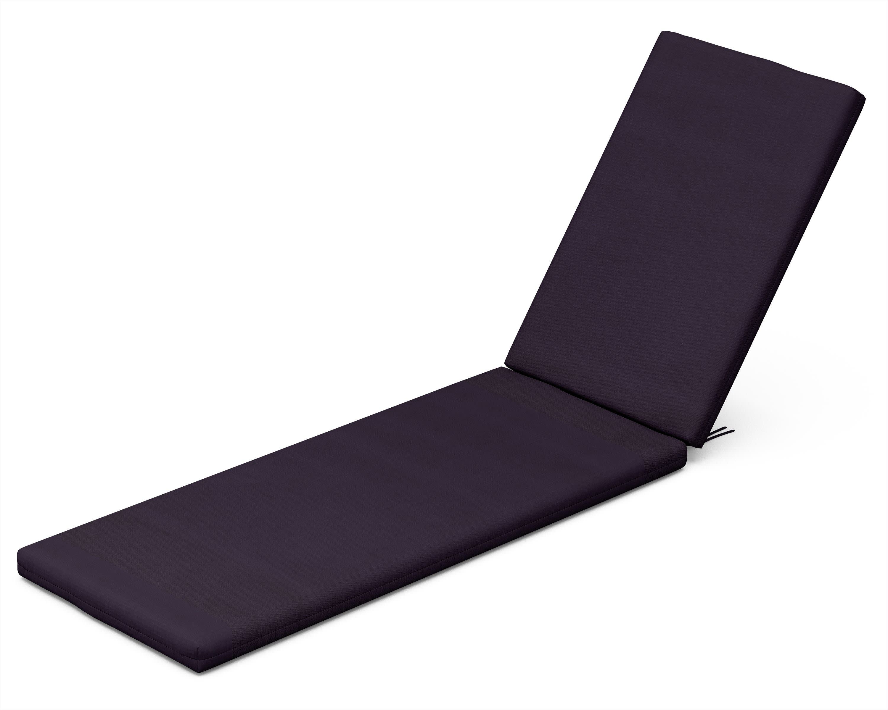 Chaise Seat/Back Pad in Navy Linen
