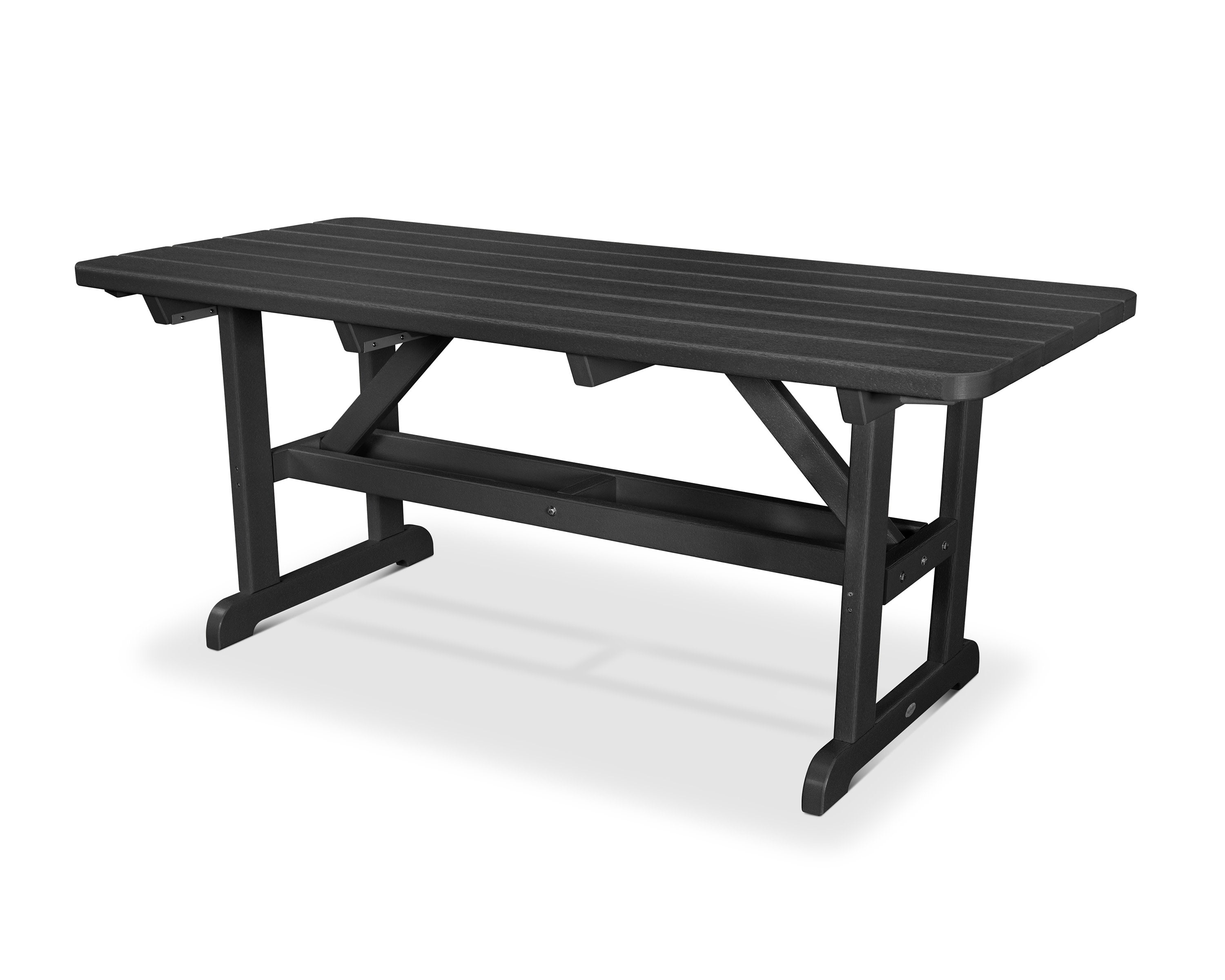 Park 33" x 70" Harvester Picnic Table in Black