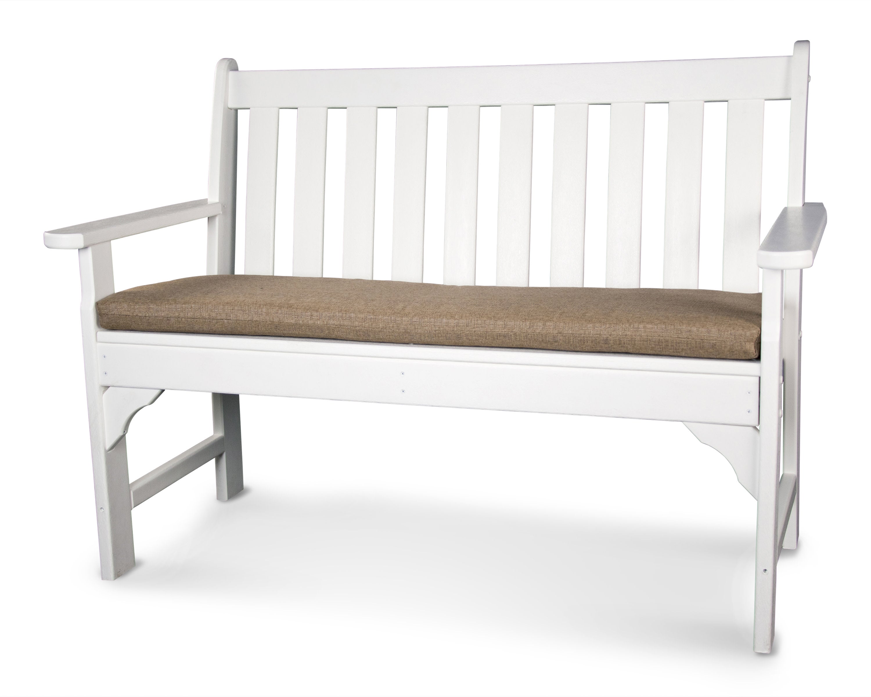 Ateeva 53" x 14" Outdoor Bench and Swing Seat Cushion by POLYWOOD in Sesame