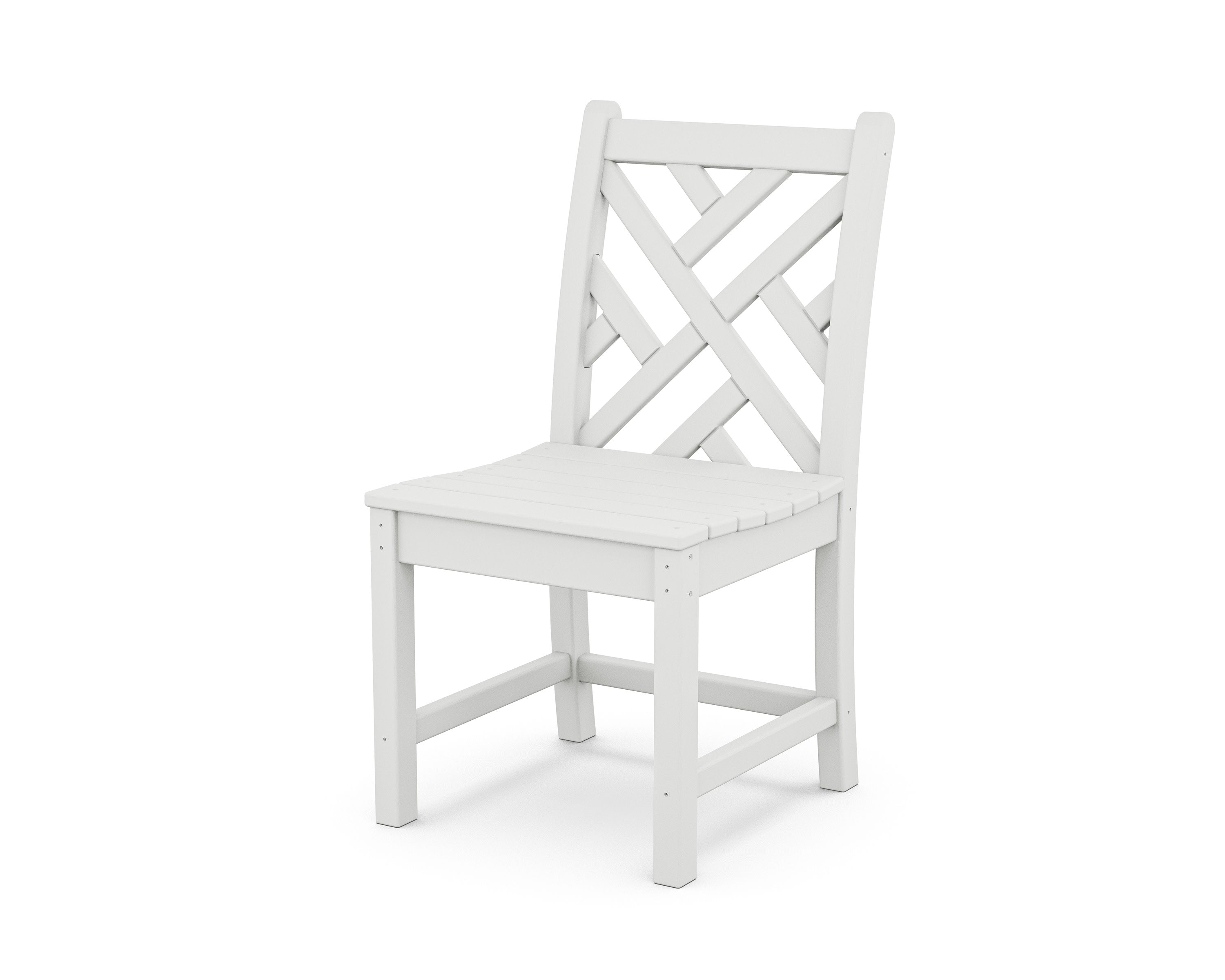 Chippendale Dining Side Chair in White