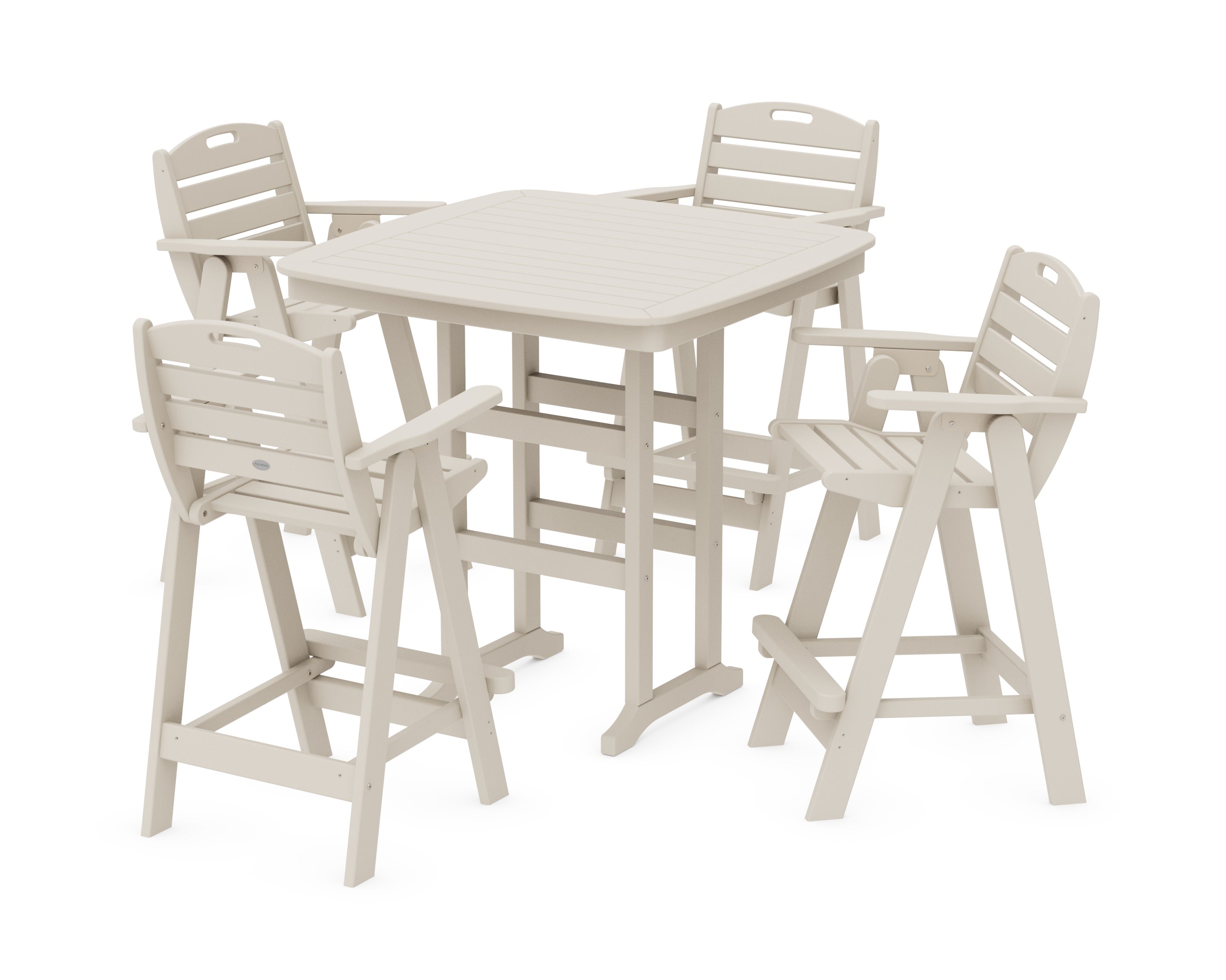 Nautical 5-Piece Bar Set in Sand