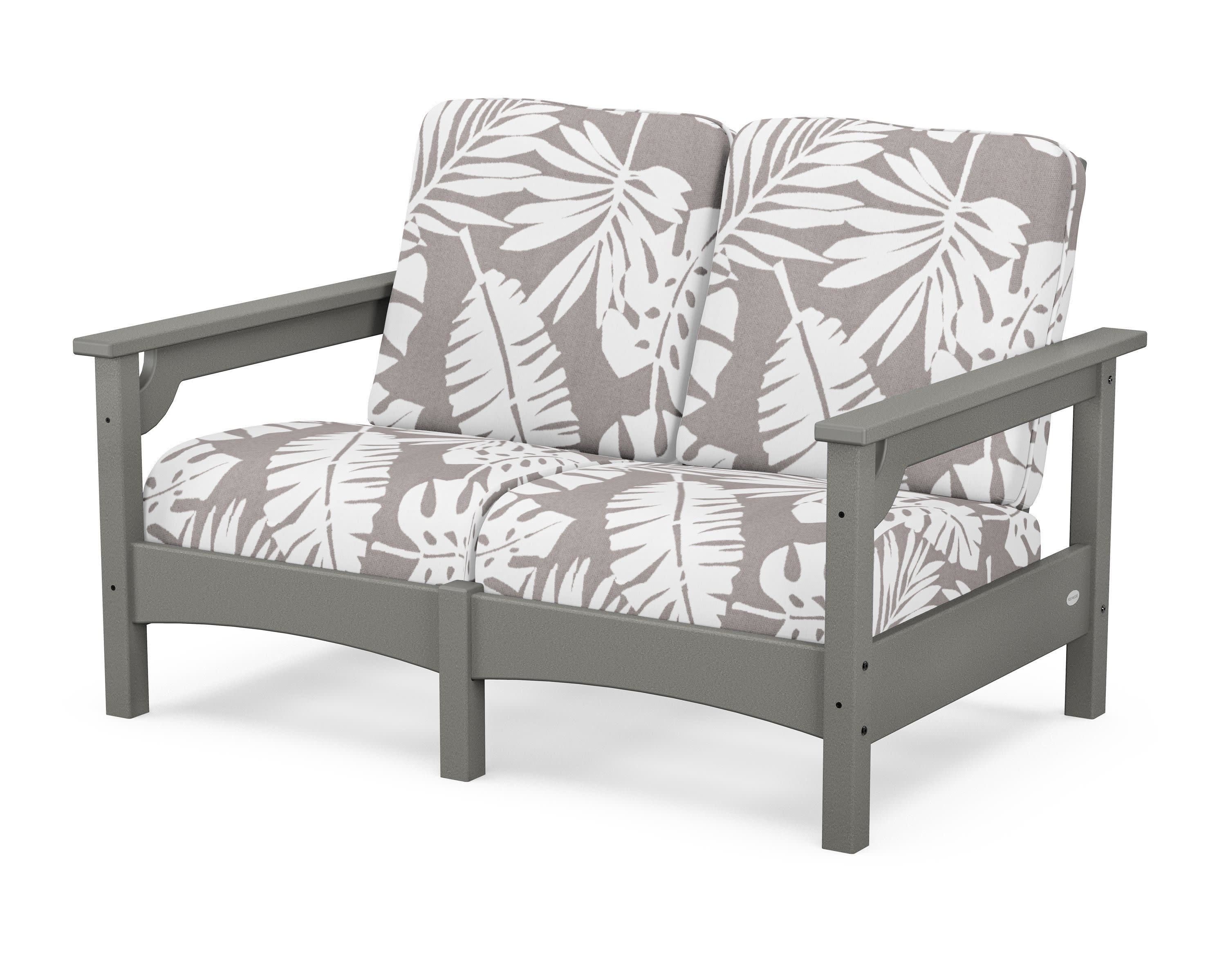 Club Loveseat in Slate Grey / Leaf Grey Mist