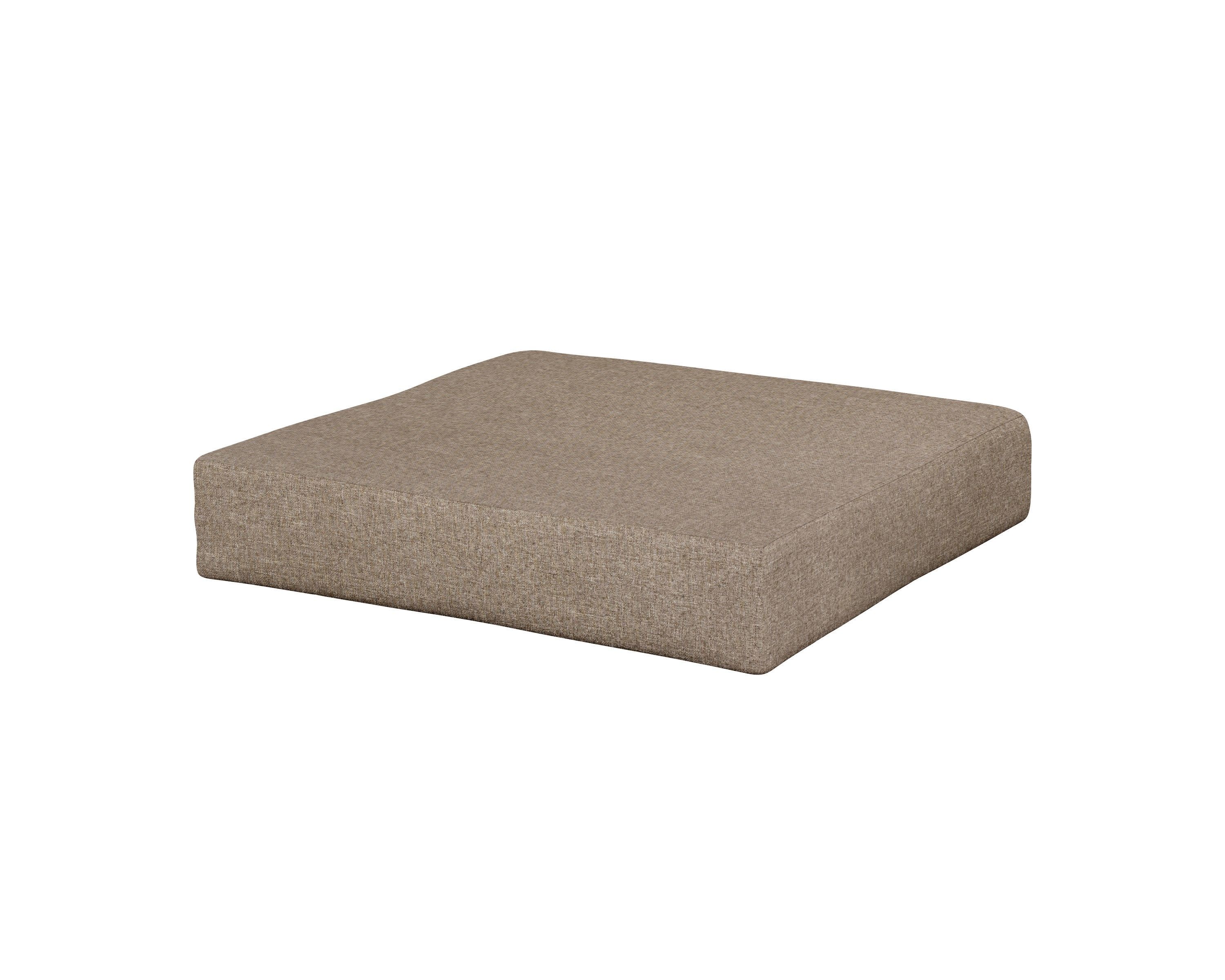 Vineyard Ottoman Cushion in Spiced Burlap