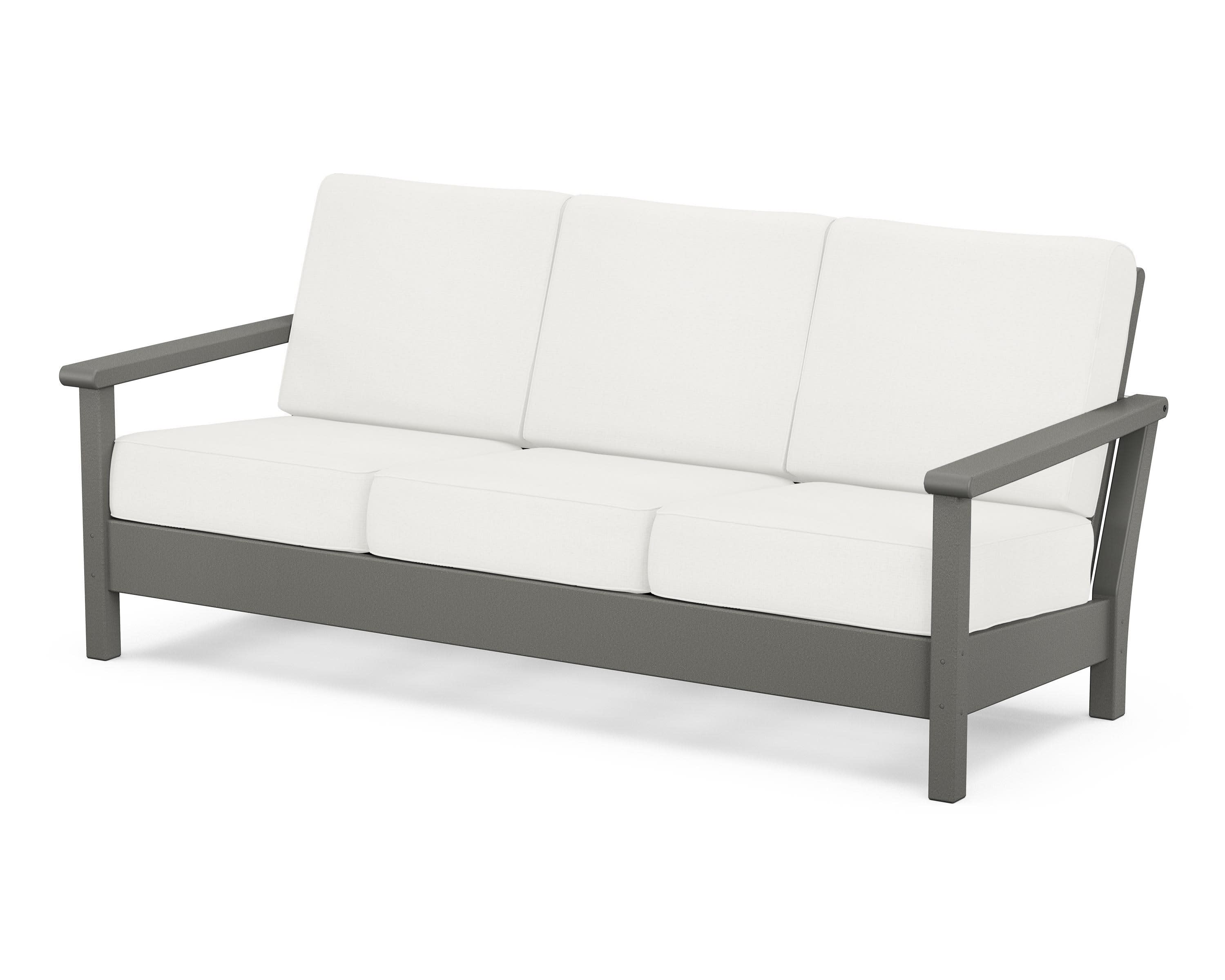 Harbour Deep Seating Sofa in Slate Grey / Natural Linen