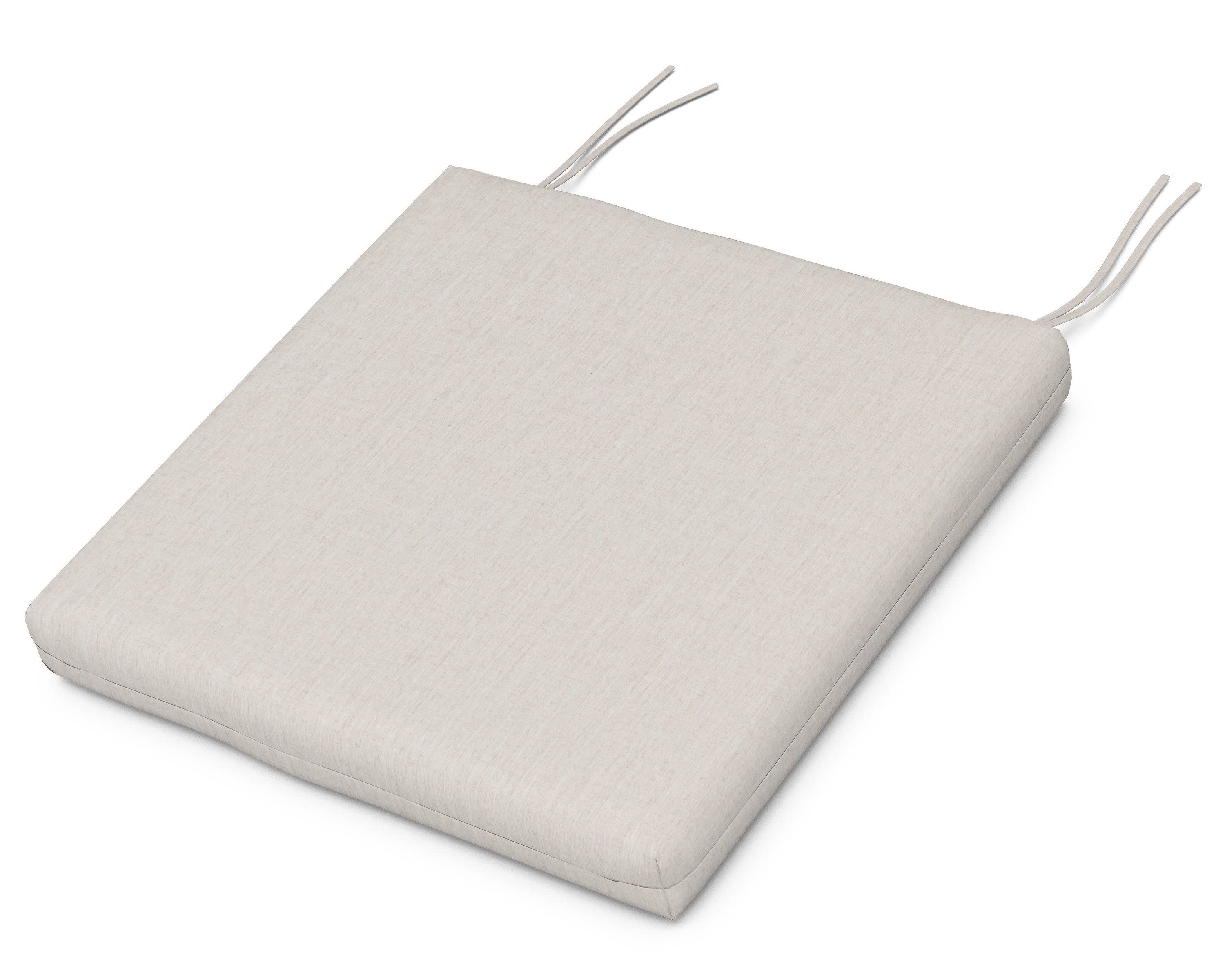 Seat Cushion - 16.25"D x 20.25"W x 2.5"H in Cast Ash