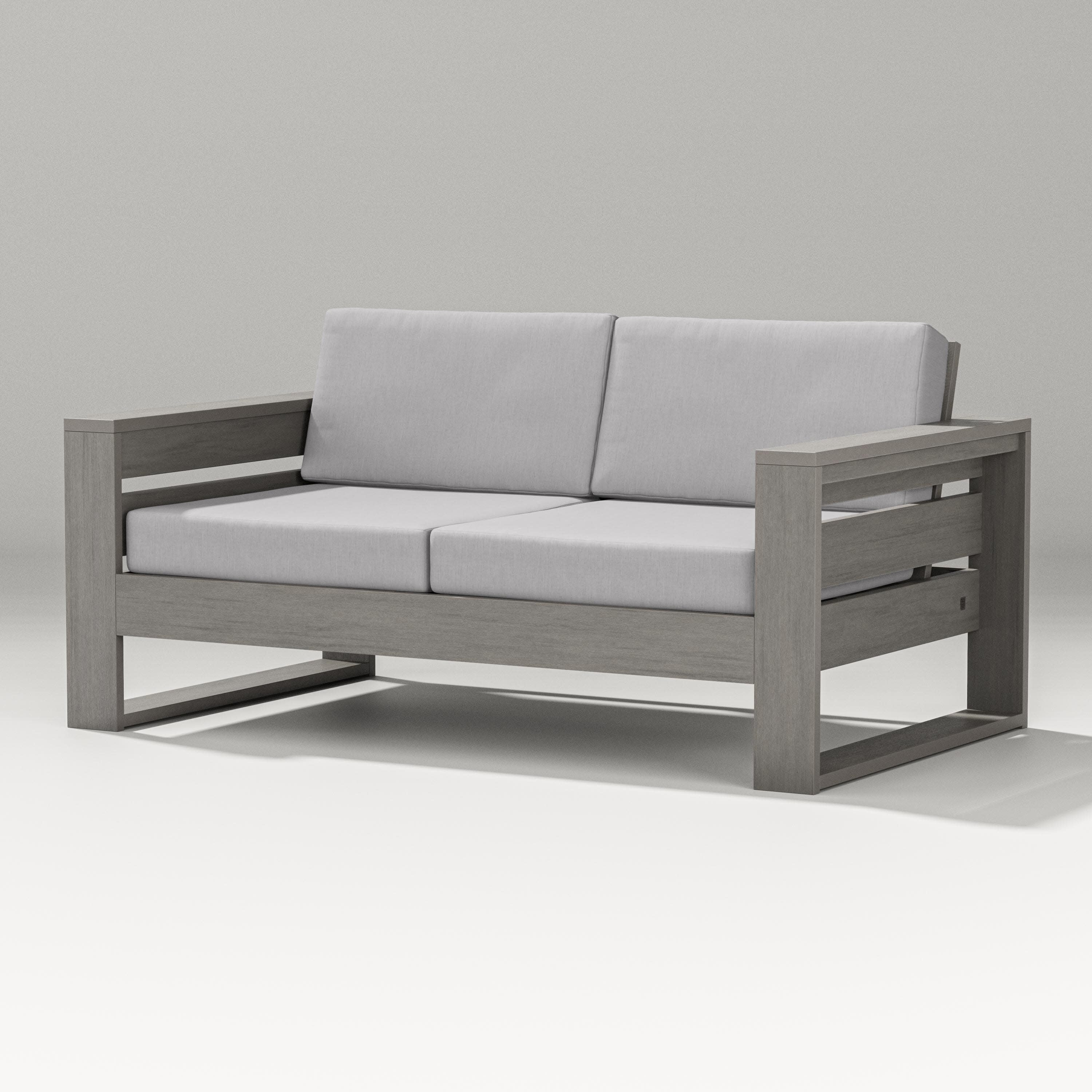Latitude Loveseat in Driftwood / Granite