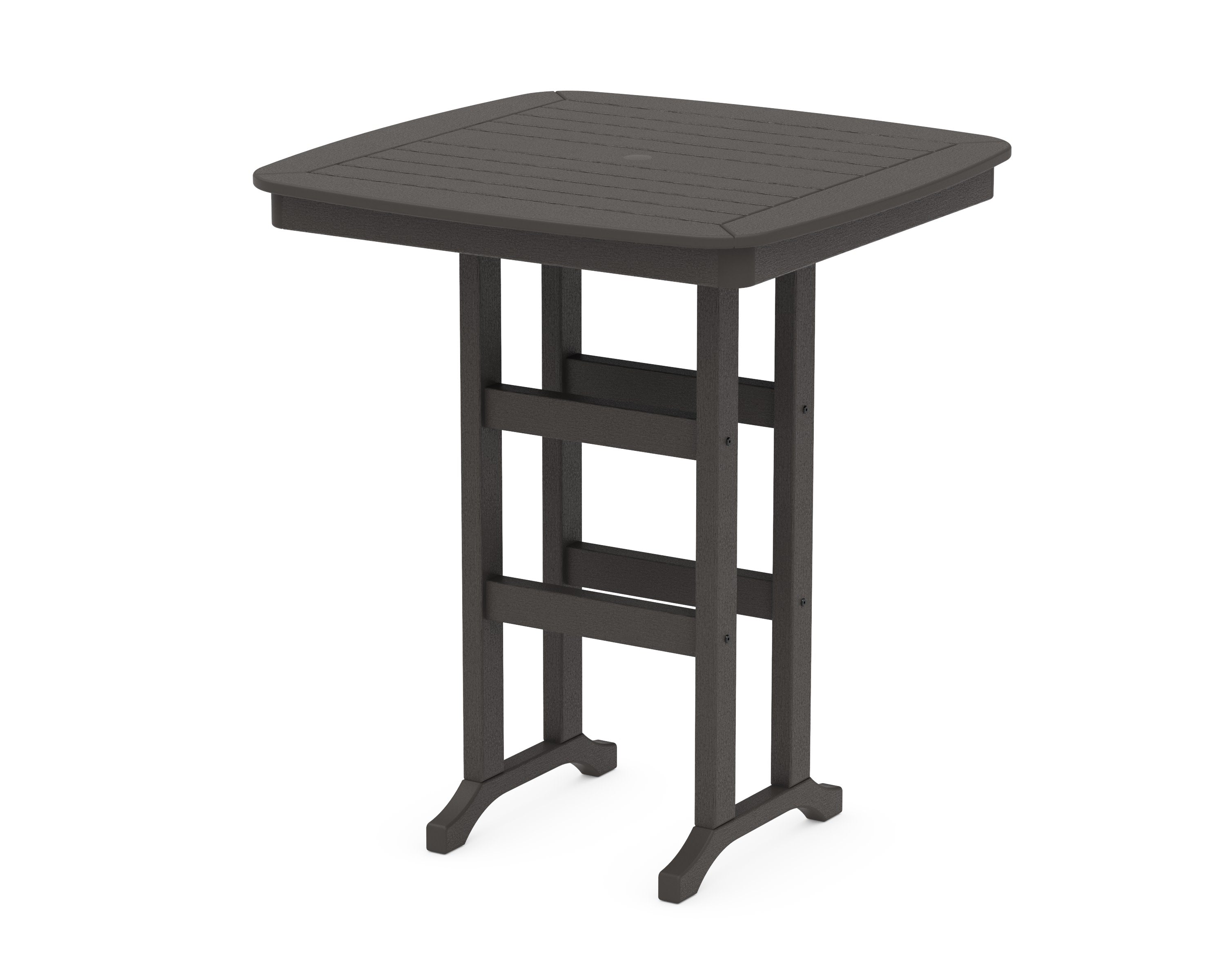 Nautical 37" Bar Table in Vintage Coffee