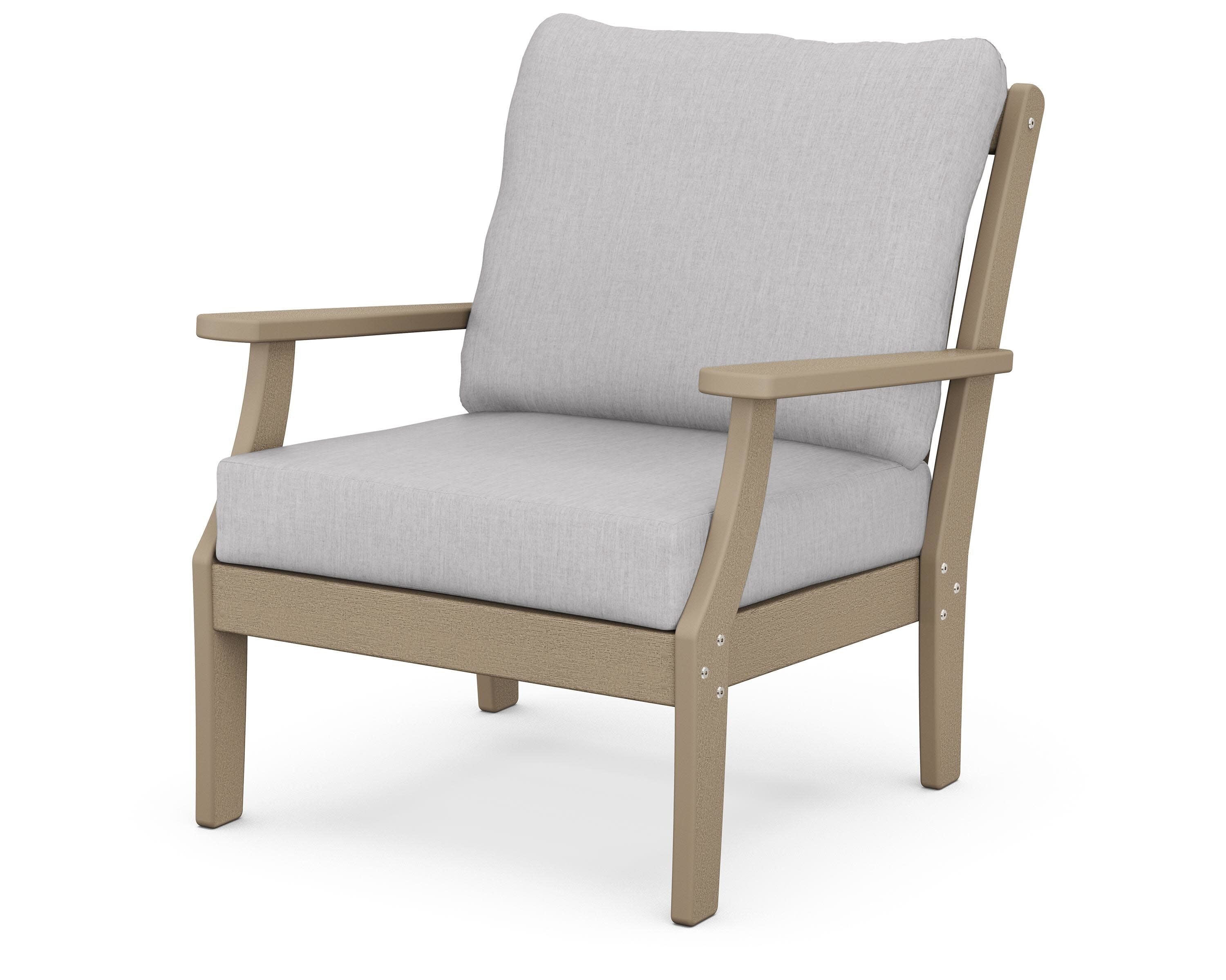 Braxton Deep Seating Chair in Vintage Sahara / Granite