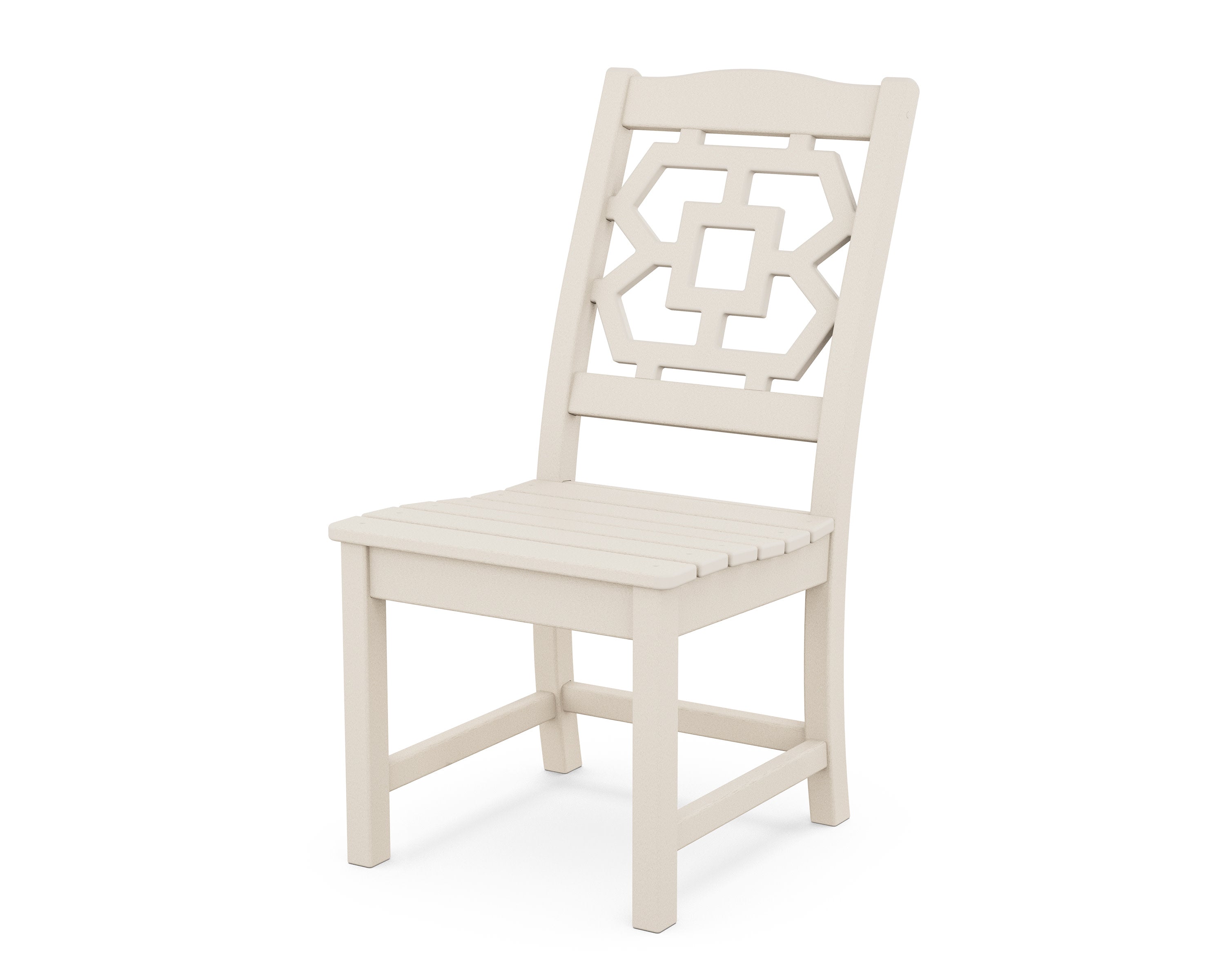 Chinoiserie Dining Side Chair in Sand