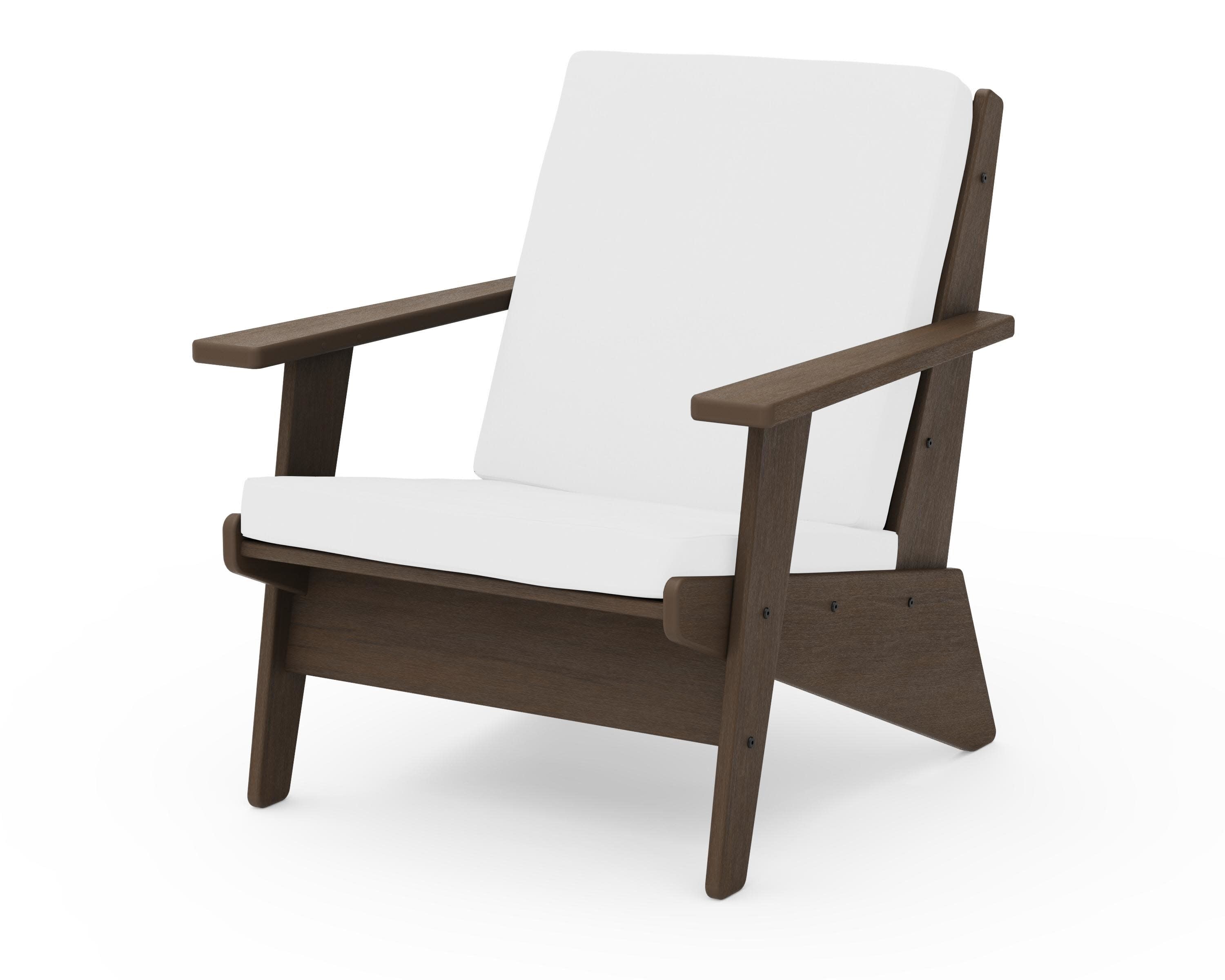 Riviera Modern Lounge Chair in Kona / Natural