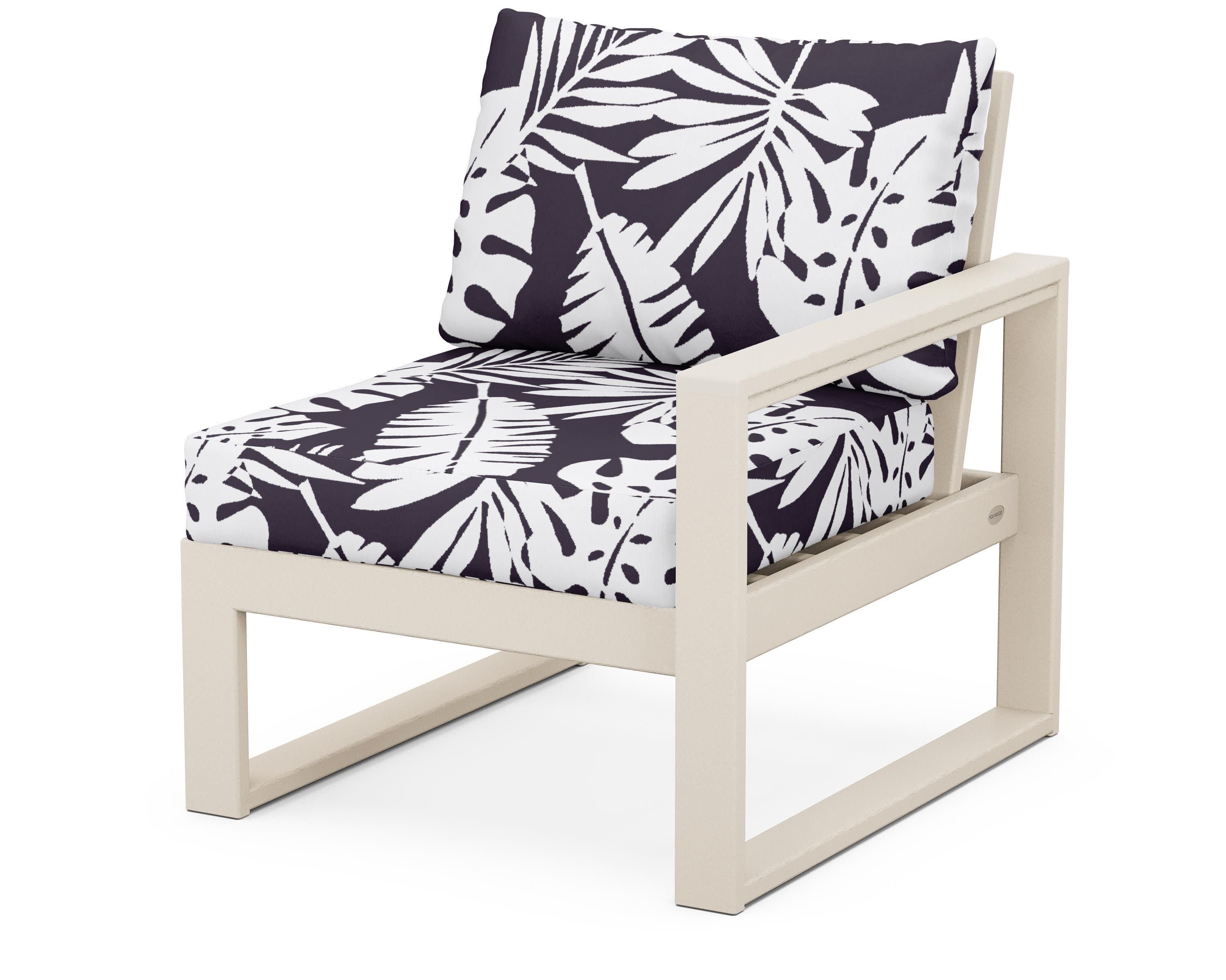 EDGE Modular Right Arm Chair in Sand / Leaf Navy