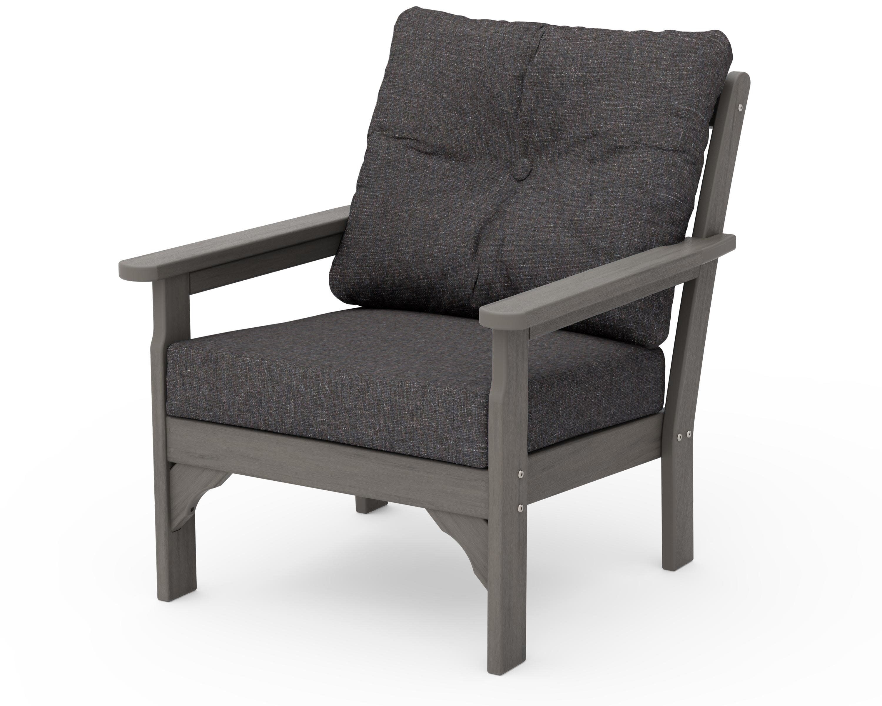 Vineyard Deep Seating Chair in Driftwood / Ash Charcoal