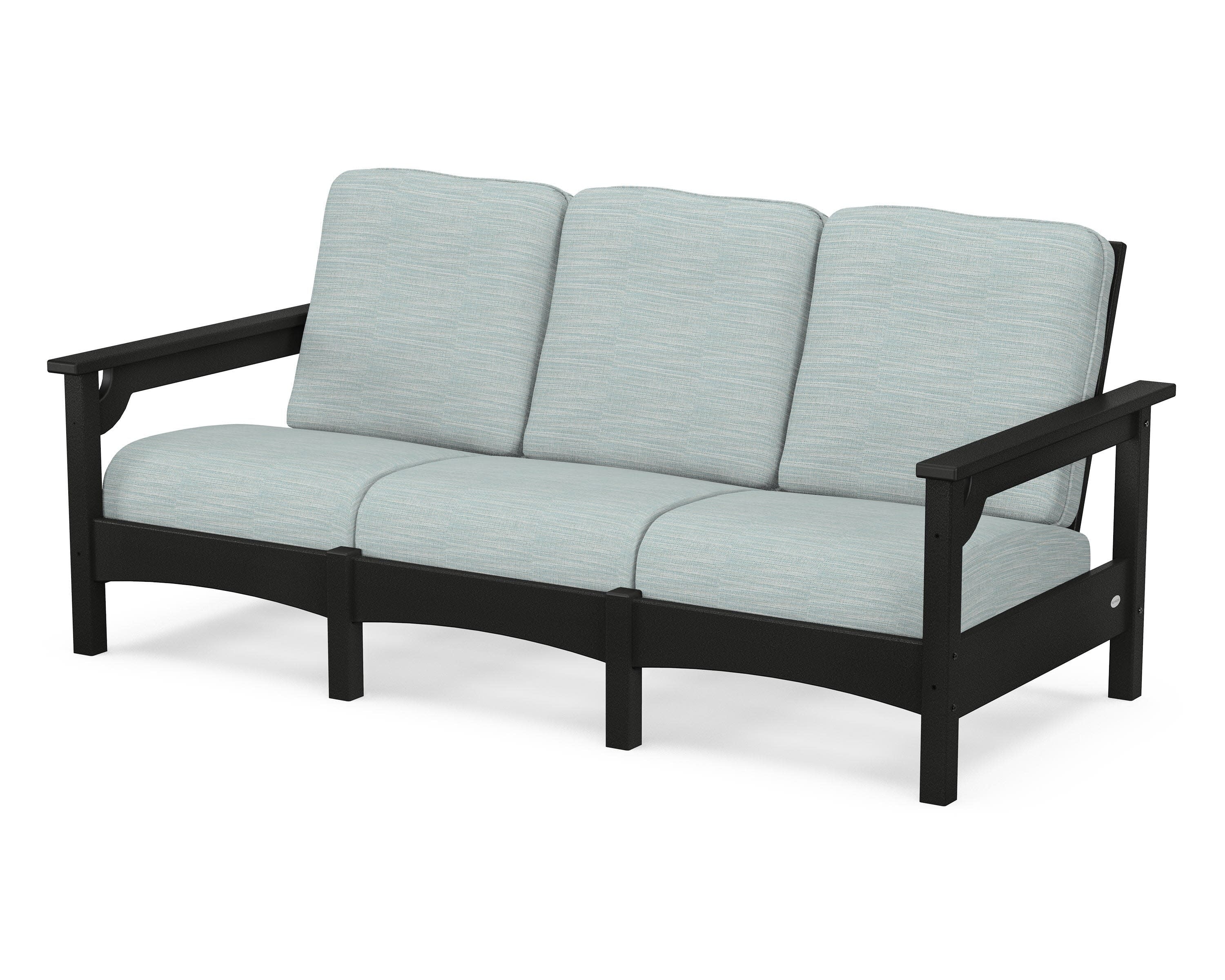 Club Sofa in Black / Soothe Mist