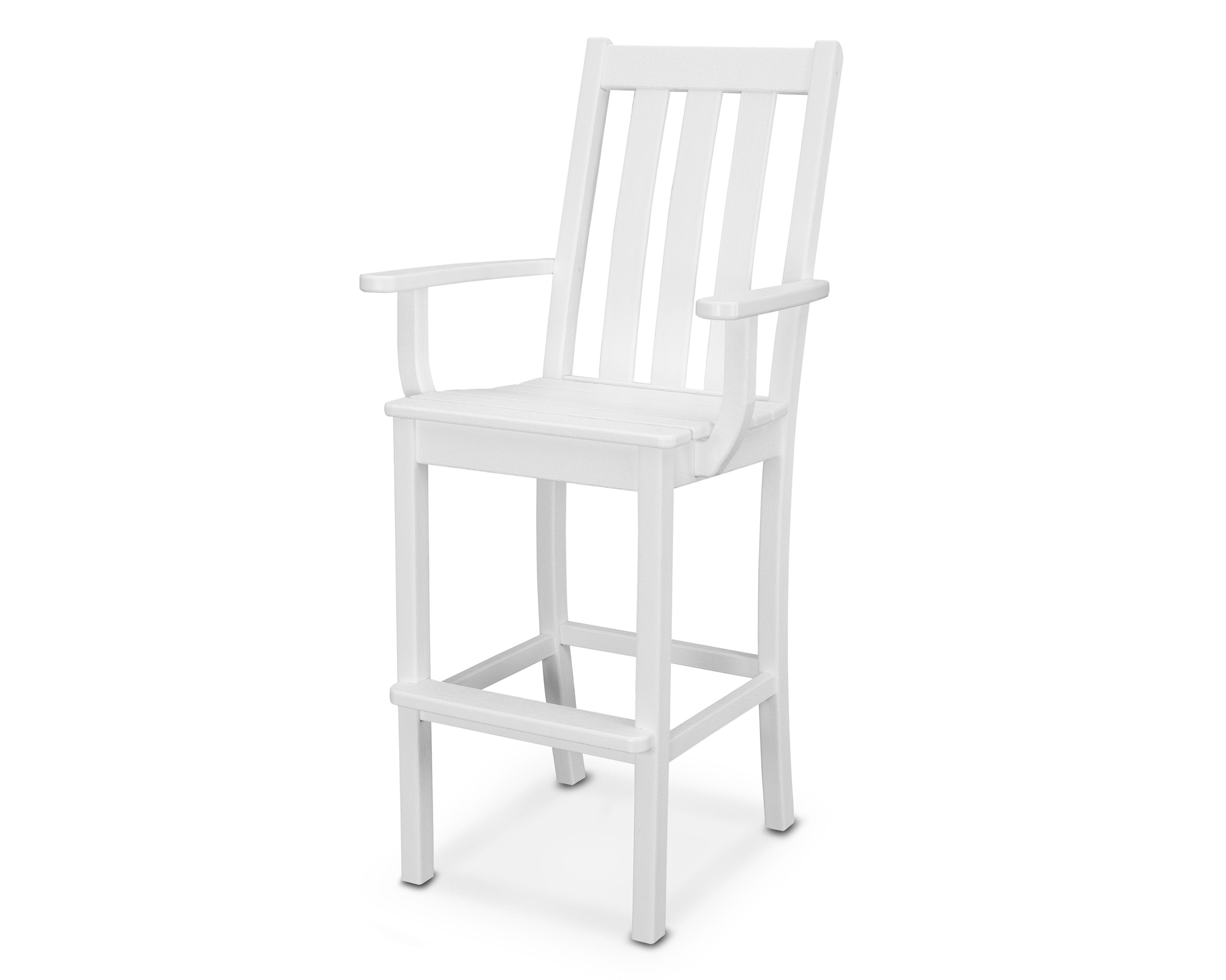 Vineyard Bar Arm Chair in Vintage White