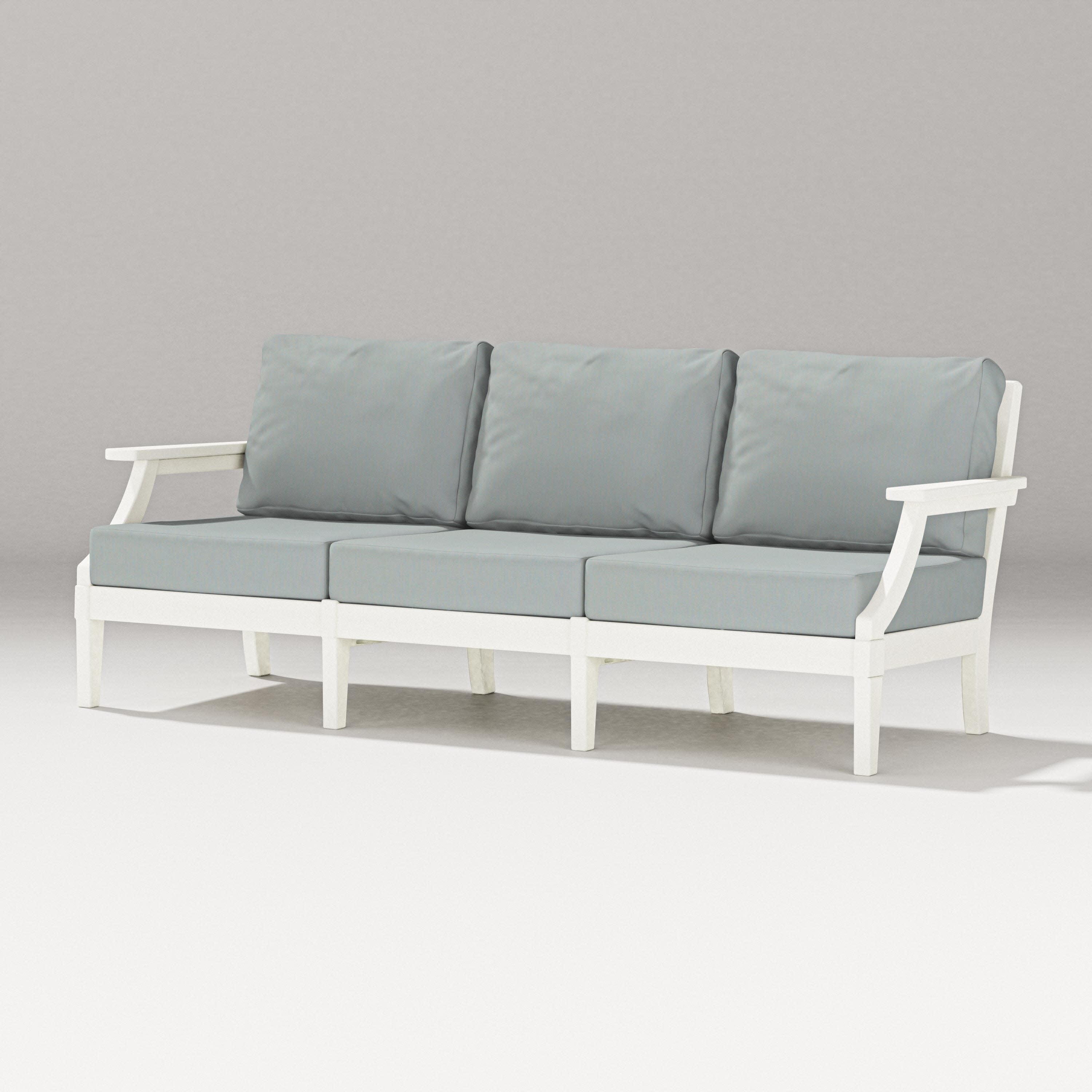 Estate Sofa in Vintage White / Spa