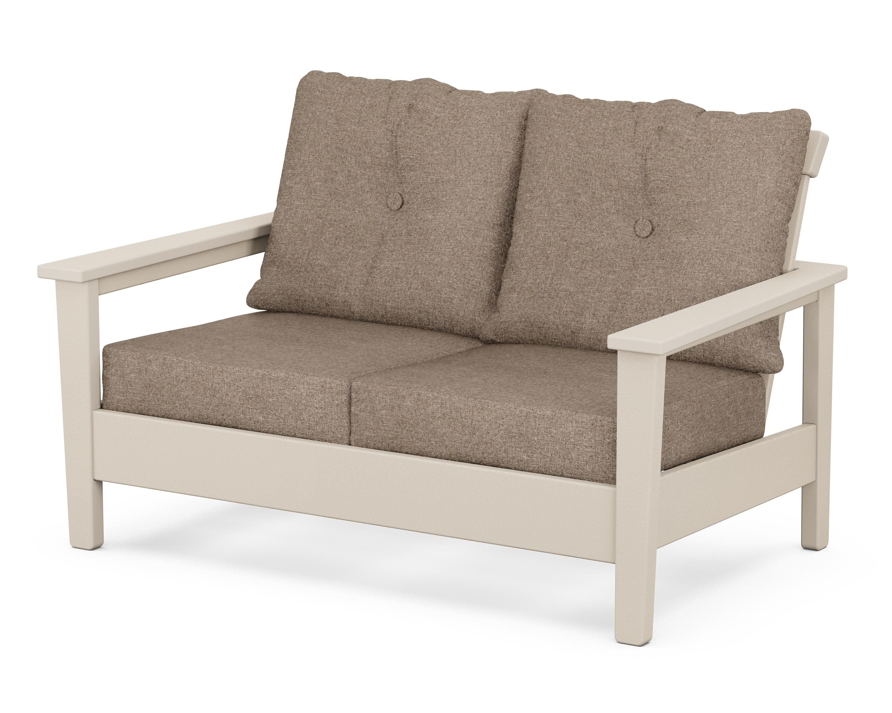 Prescott Deep Seating Loveseat in Sand / Spiced Burlap