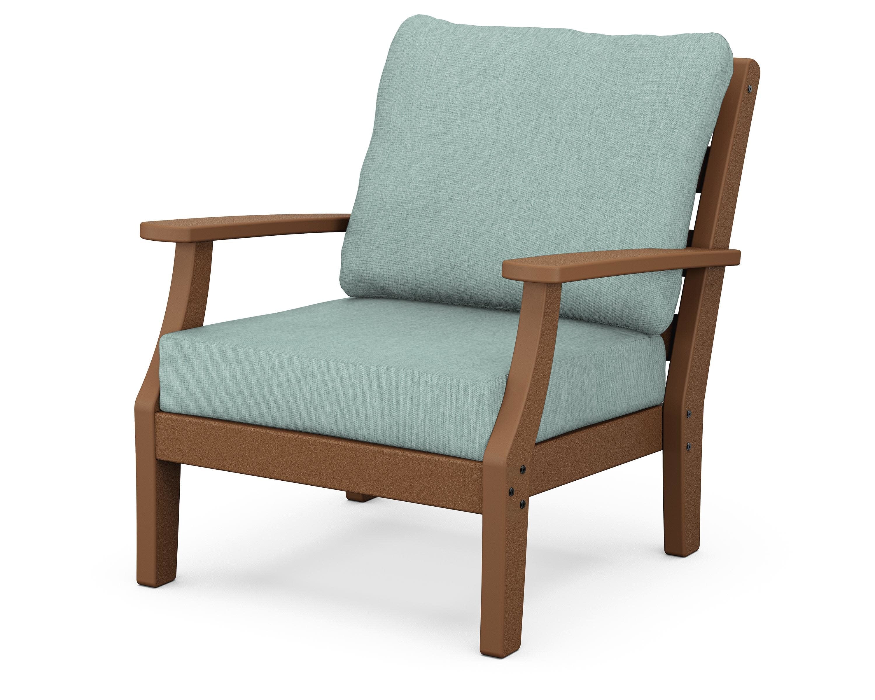 Chesapeake Deep Seating Chair in Teak / Glacier Spa