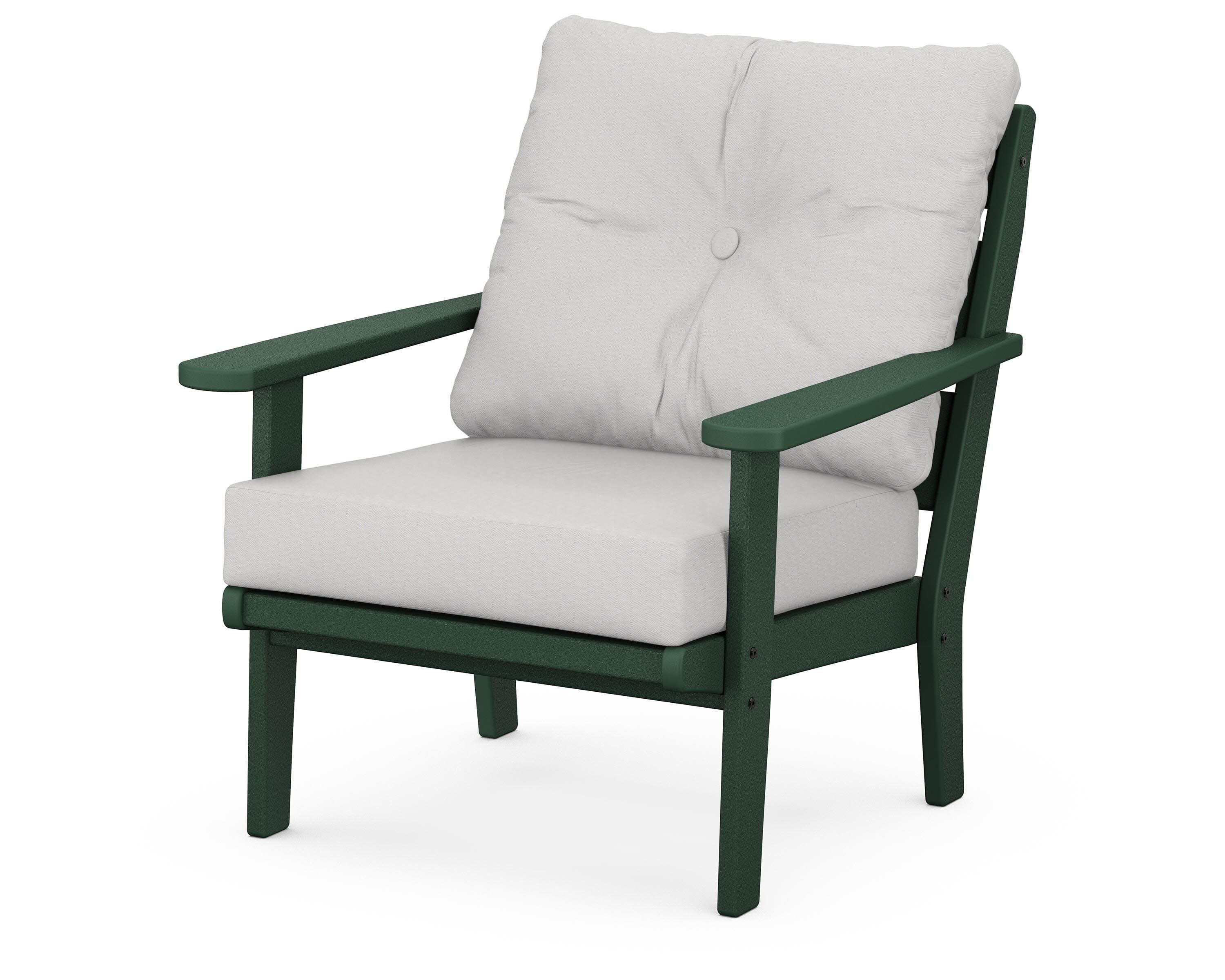 Lakeside Deep Seating Chair in Green / Diamond in the Rough