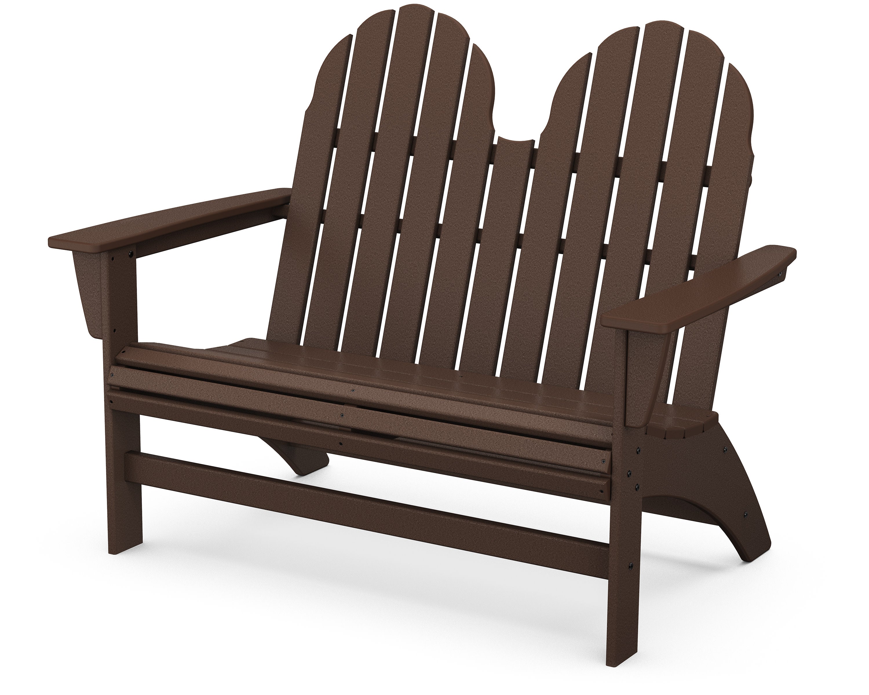 Vineyard 48" Adirondack Bench in Mahogany