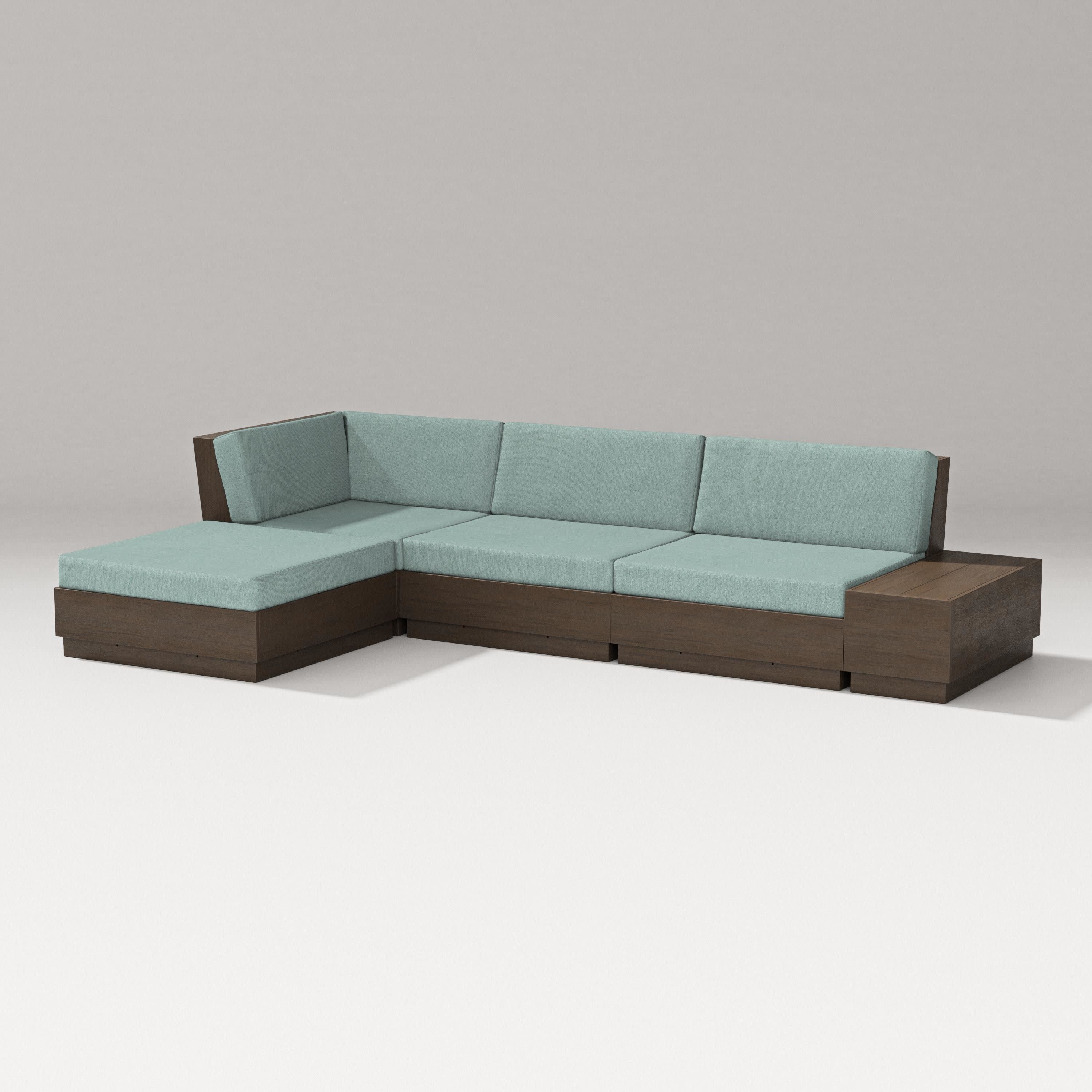 Elevate Chaise Sectional in Kona / Glacier Spa