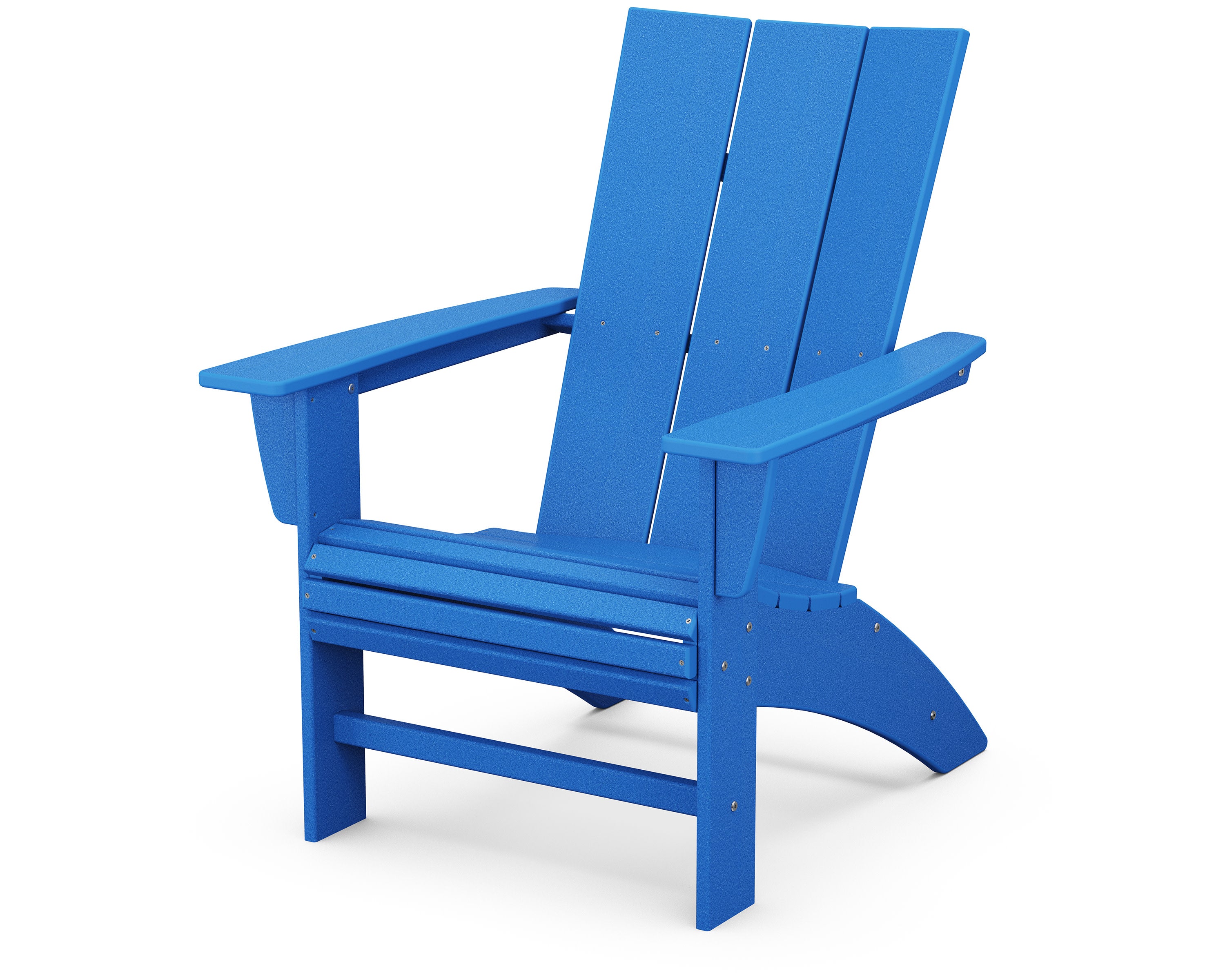 Modern Curveback Adirondack Chair in Pacific Blue