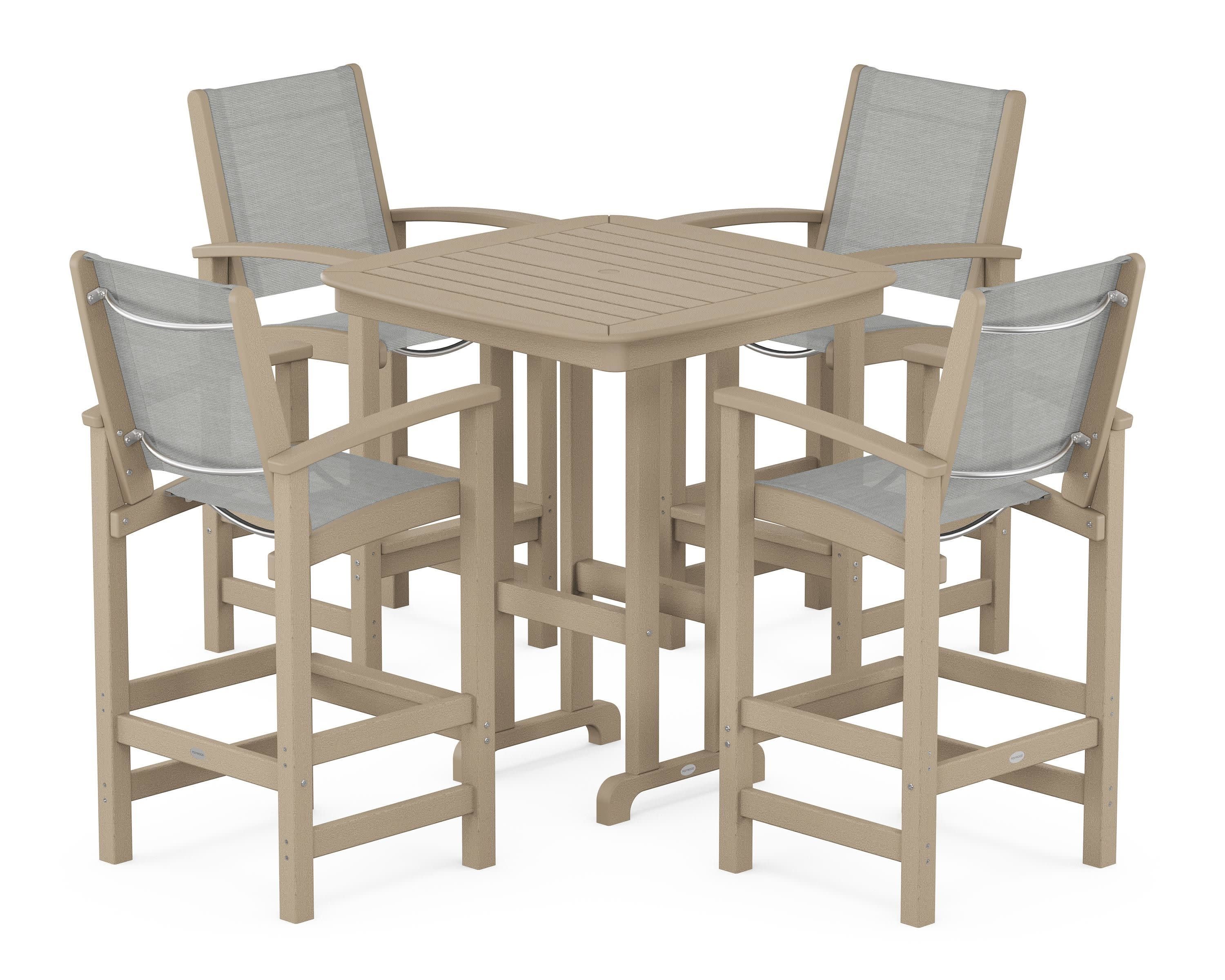 Coastal 5-Piece Bar Set in Vintage Sahara / Metallic Sling