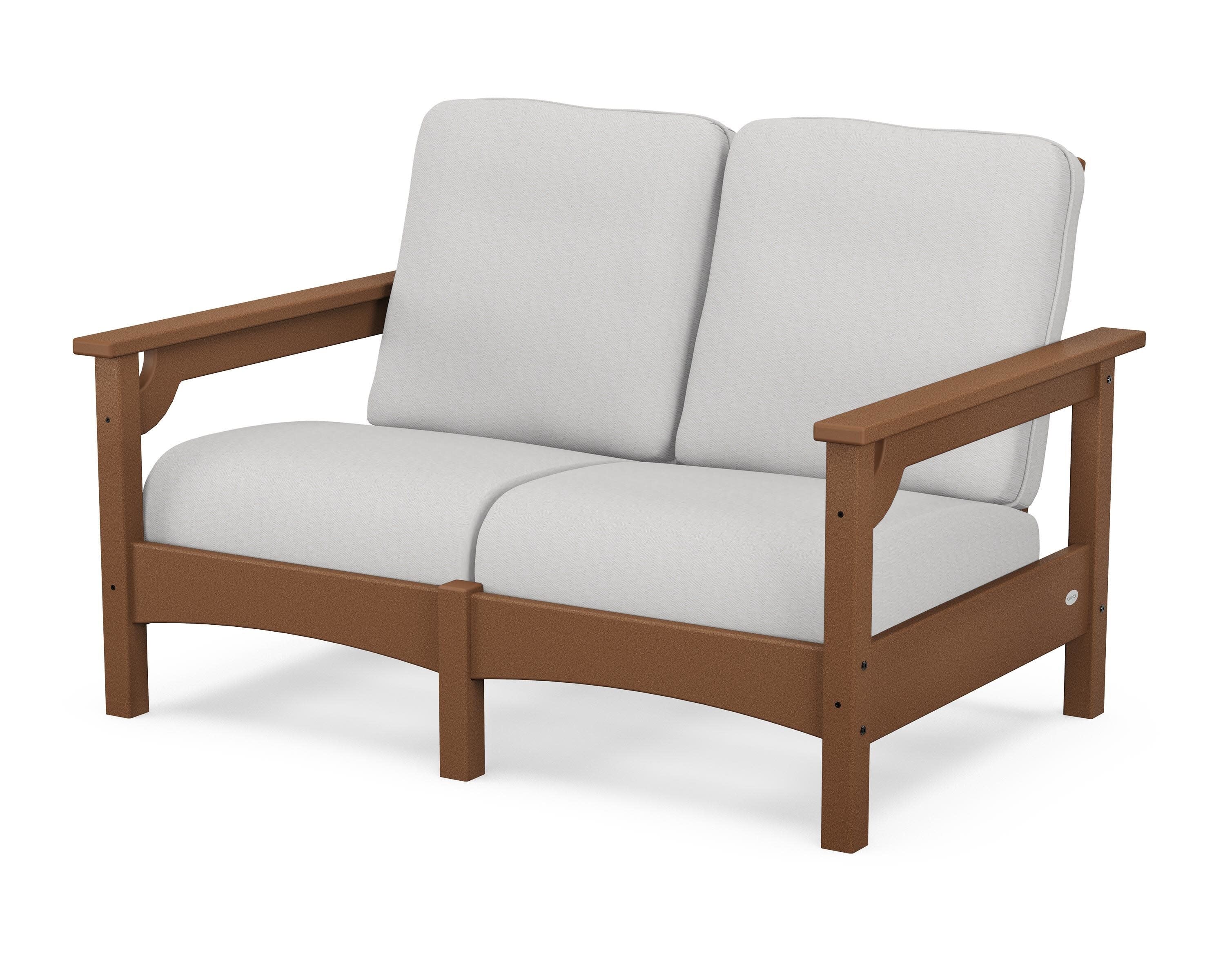 Club Loveseat in Teak / Diamond in the Rough