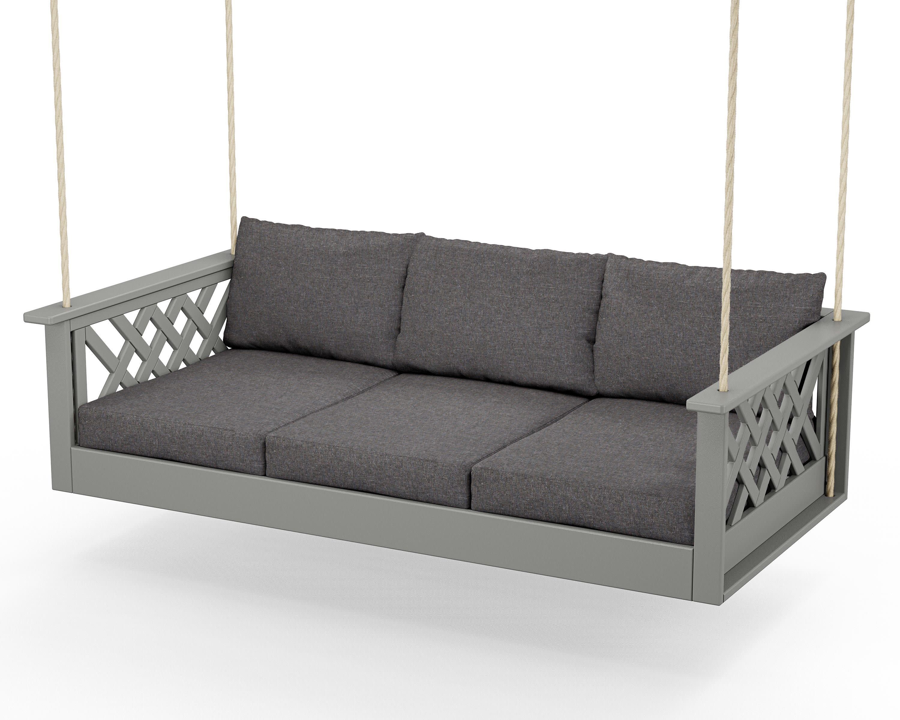 Wovendale Daybed Swing in Slate Grey / Ash Charcoal