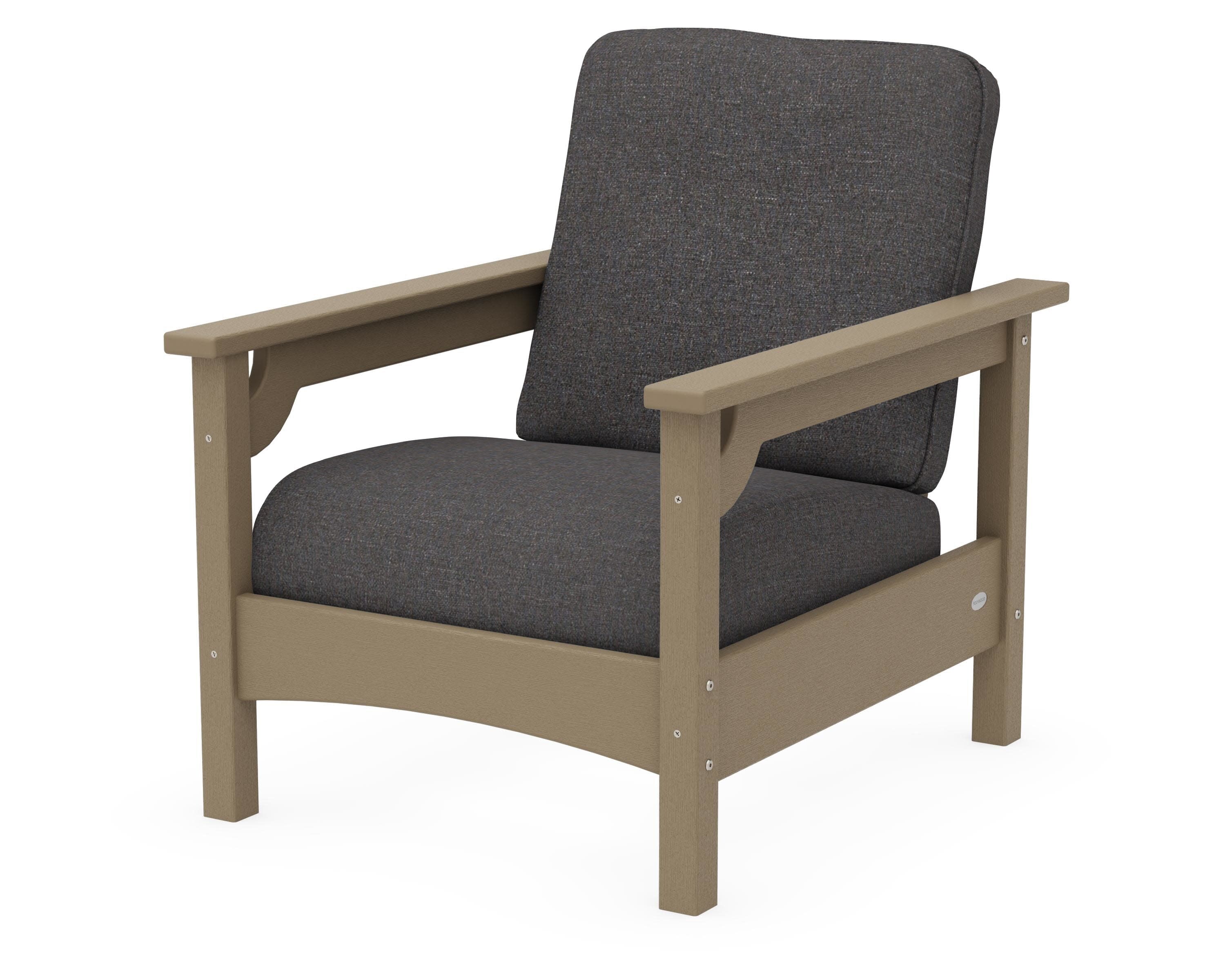 Club Chair in Vintage Sahara / Ash Charcoal