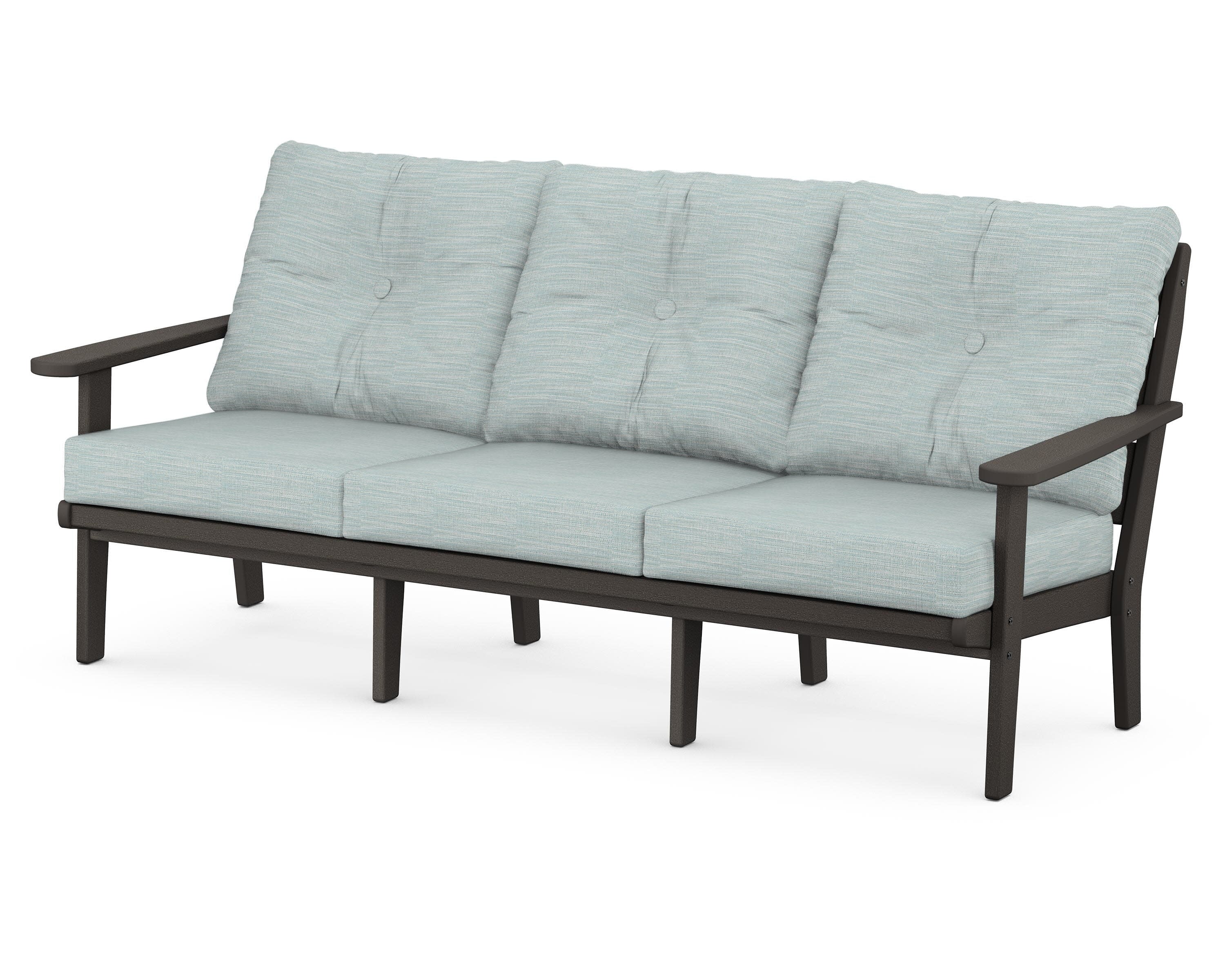 Lakeside Deep Seating Sofa in Vintage Coffee / Soothe Mist