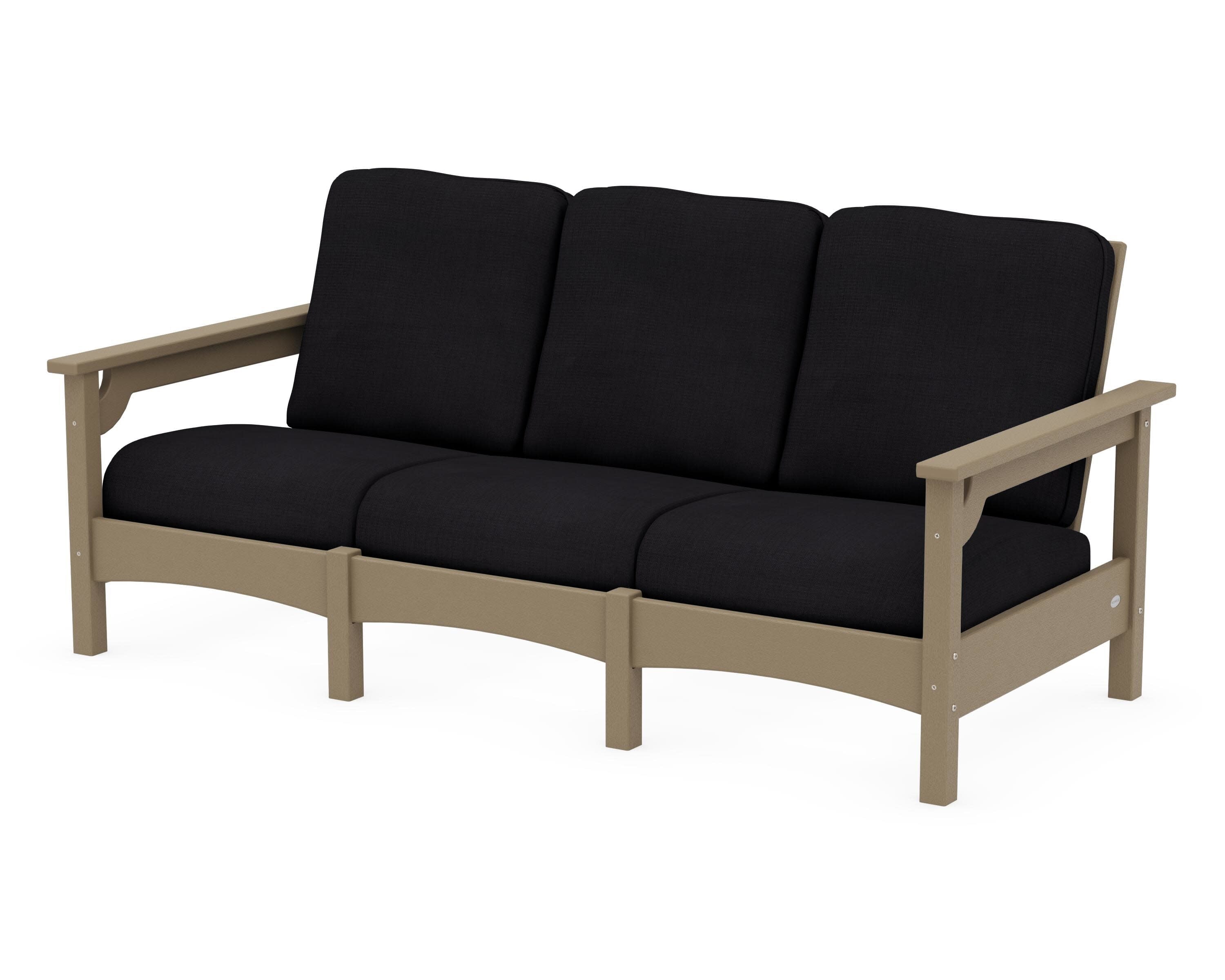 Club Sofa in Vintage Sahara / Midnight Linen