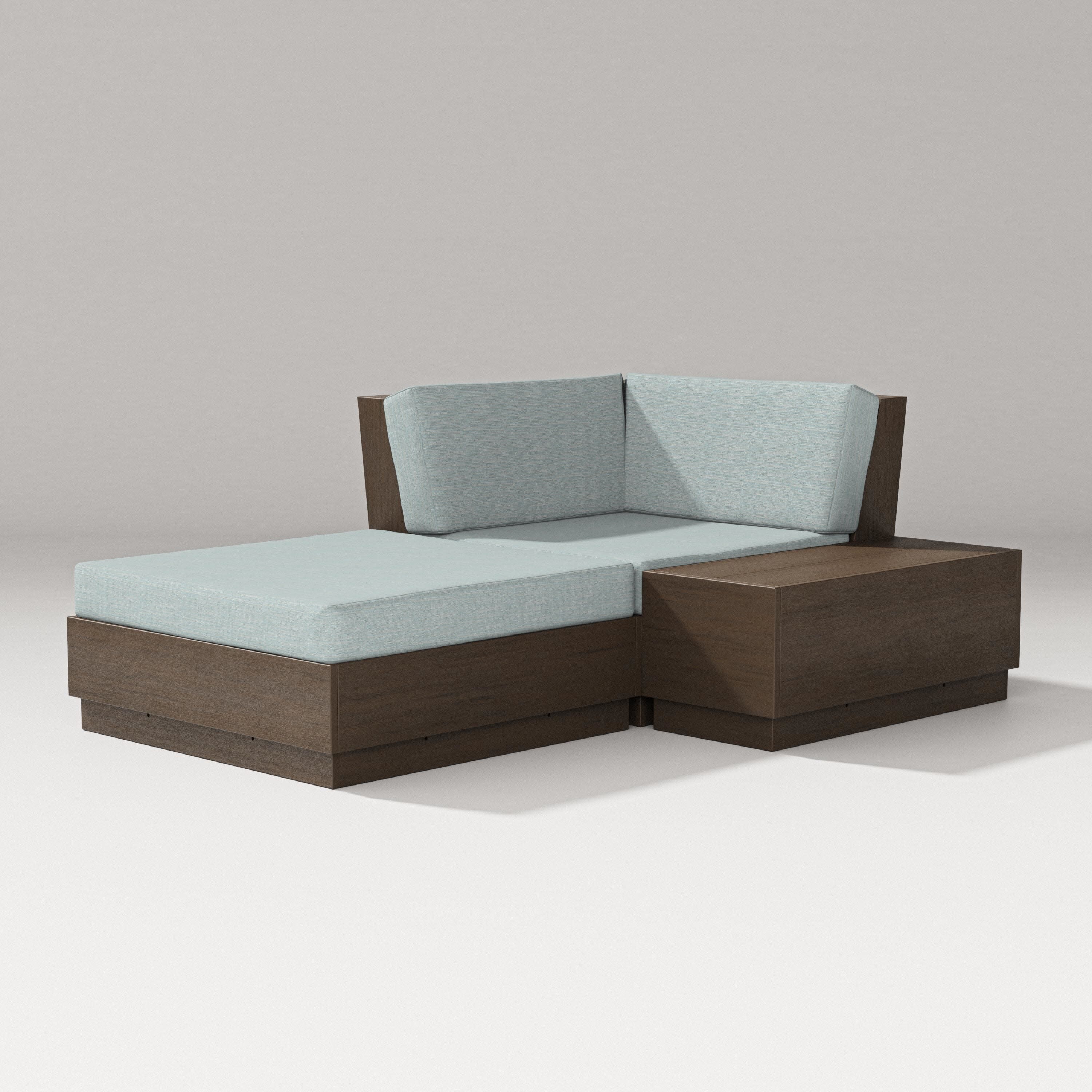 Elevate Corner Chaise in Kona / Soothe Mist