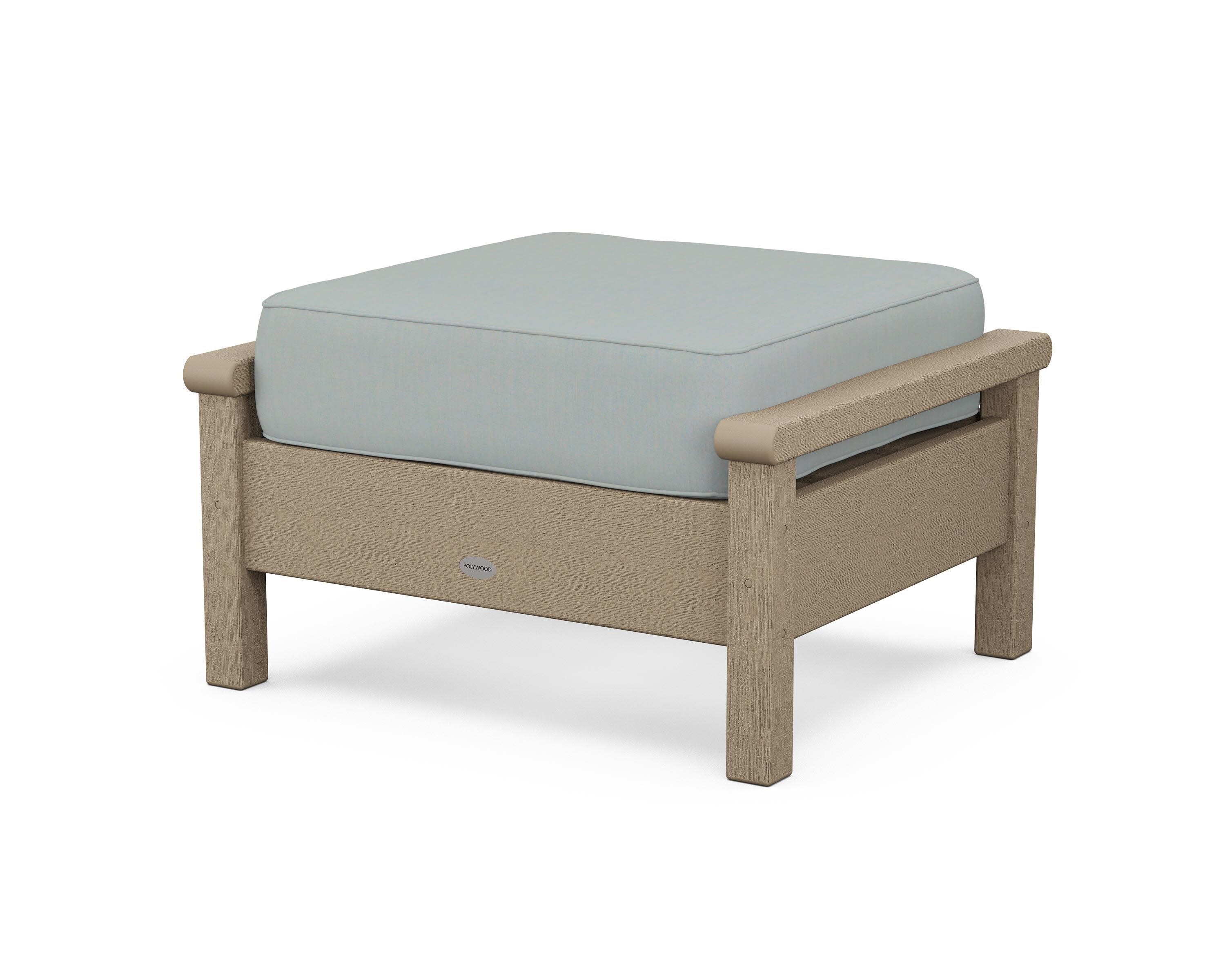 Harbour Deep Seating Ottoman in Vintage Sahara / Spa
