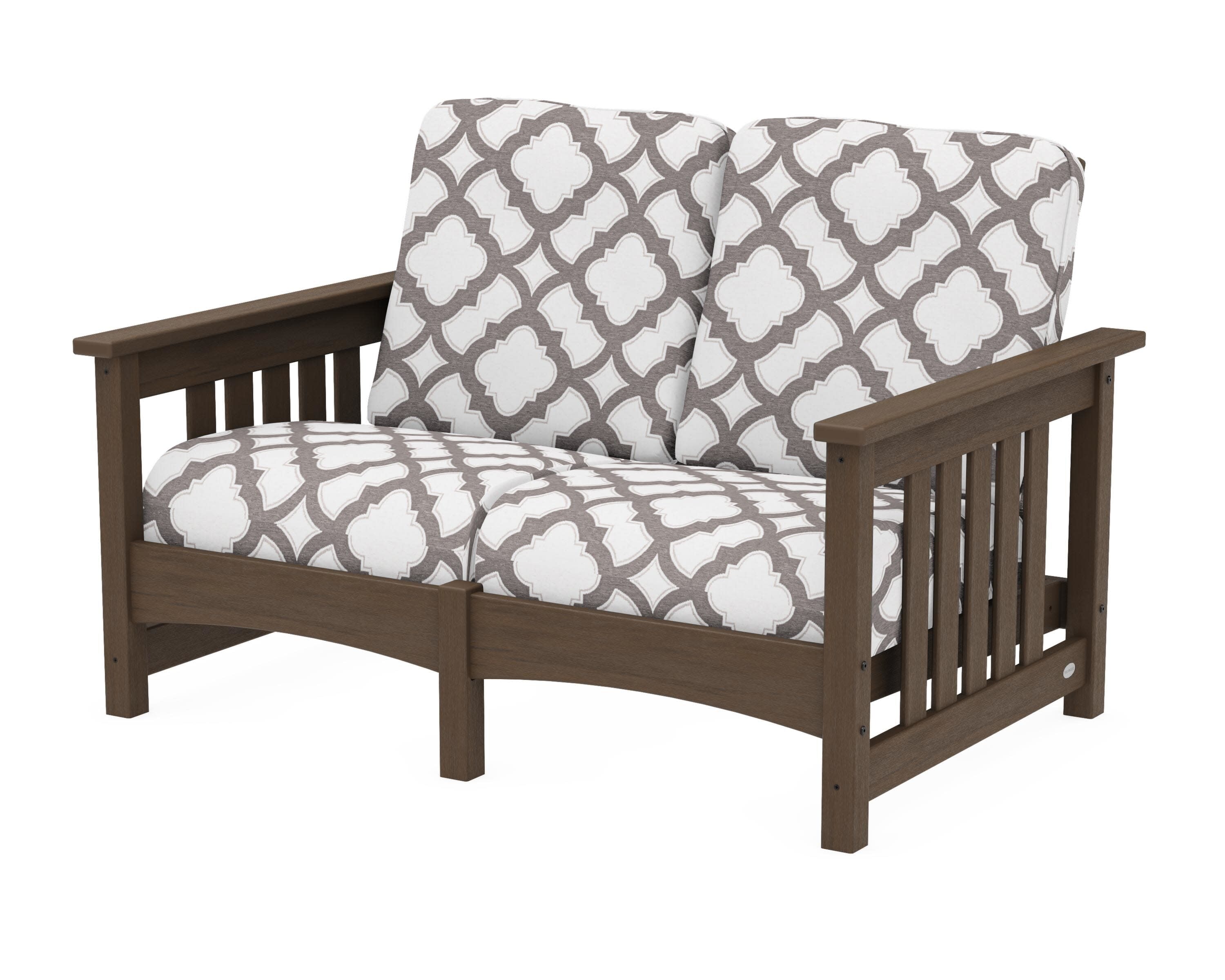 Club Mission Loveseat in Kona / Trellis Grey Mist
