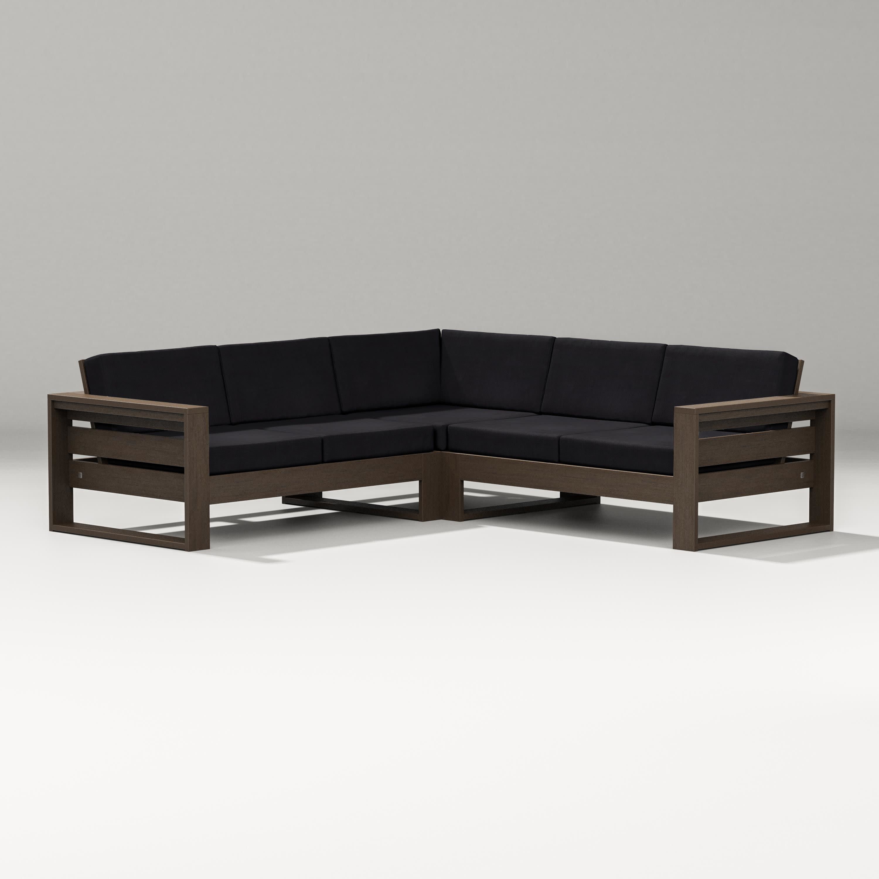 Latitude Corner Sectional in Kona / Midnight Linen