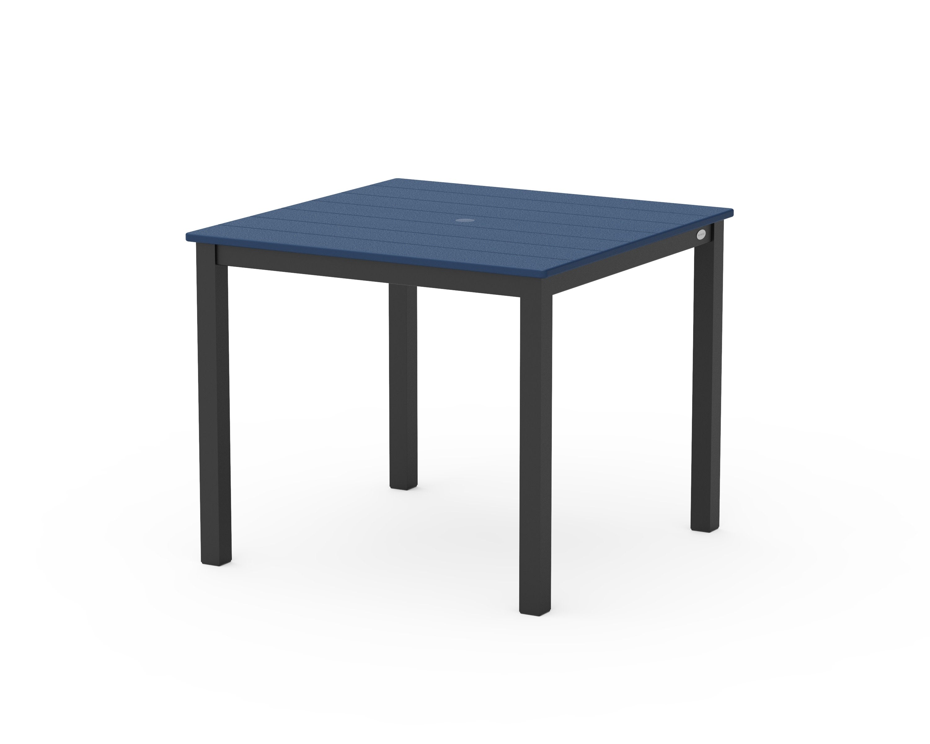 Main Street 36" x 36" Dining Table in Black / Navy