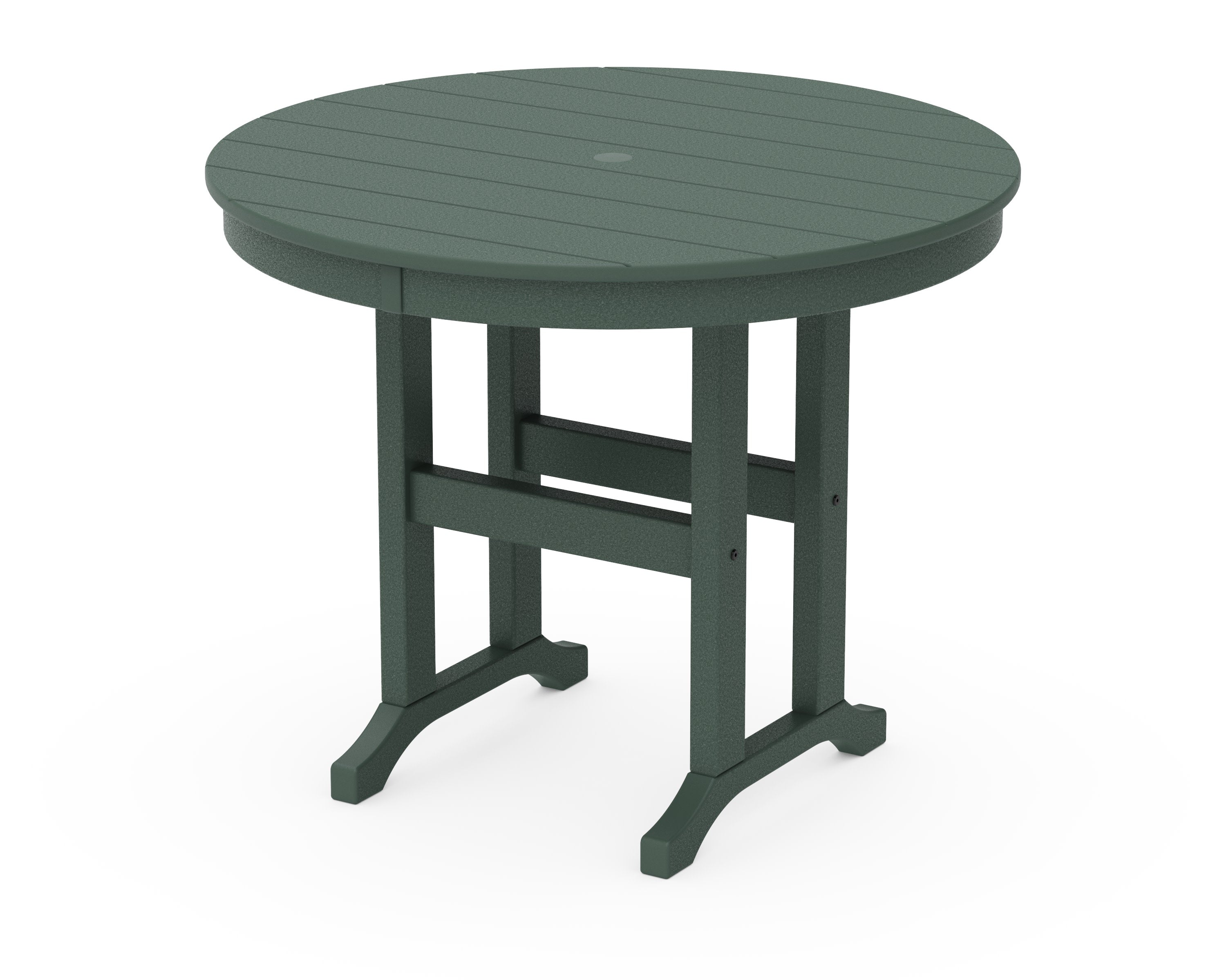 36" Round Farmhouse Dining Table in Green