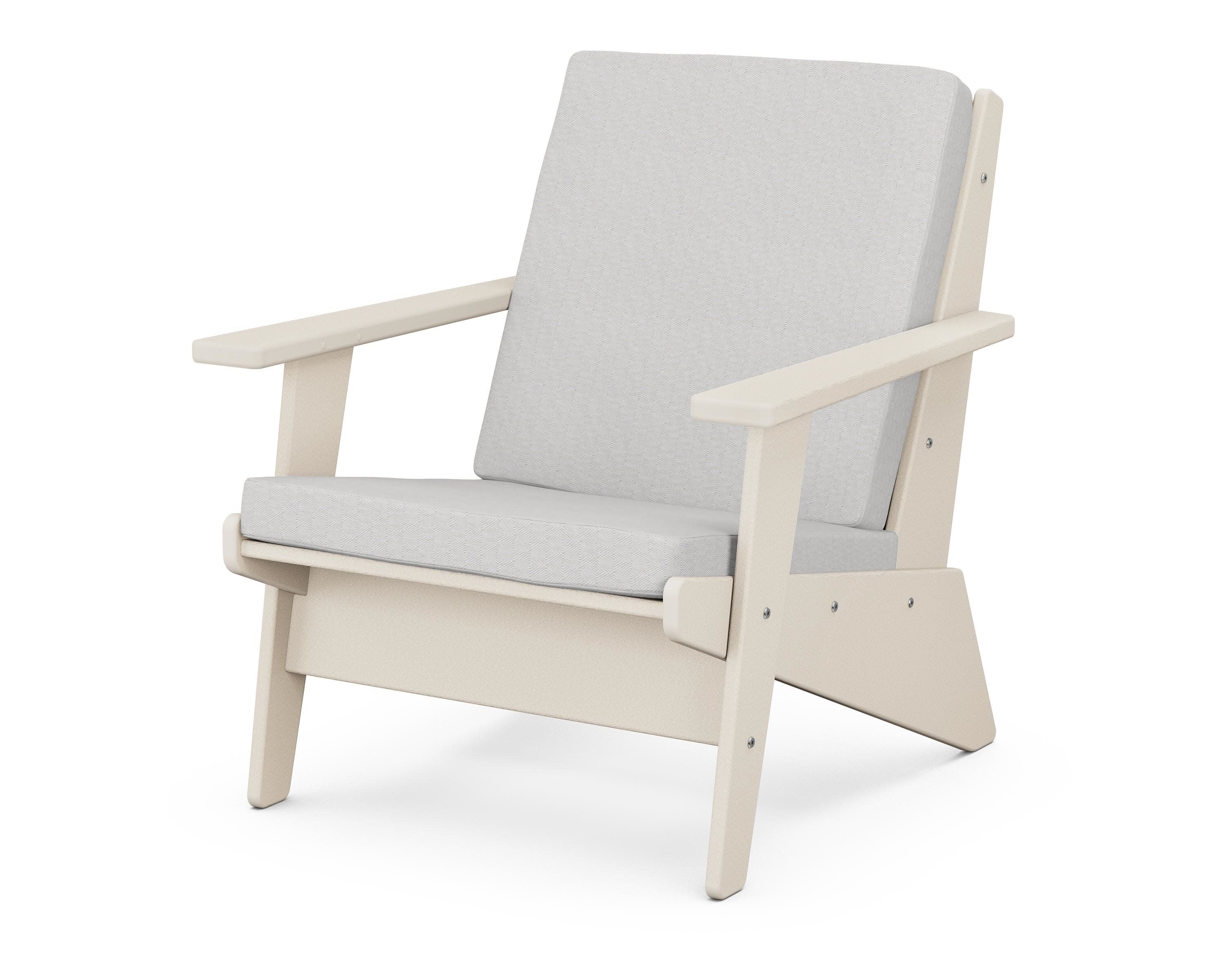 Riviera Modern Lounge Chair in Sand / Diamond in the Rough
