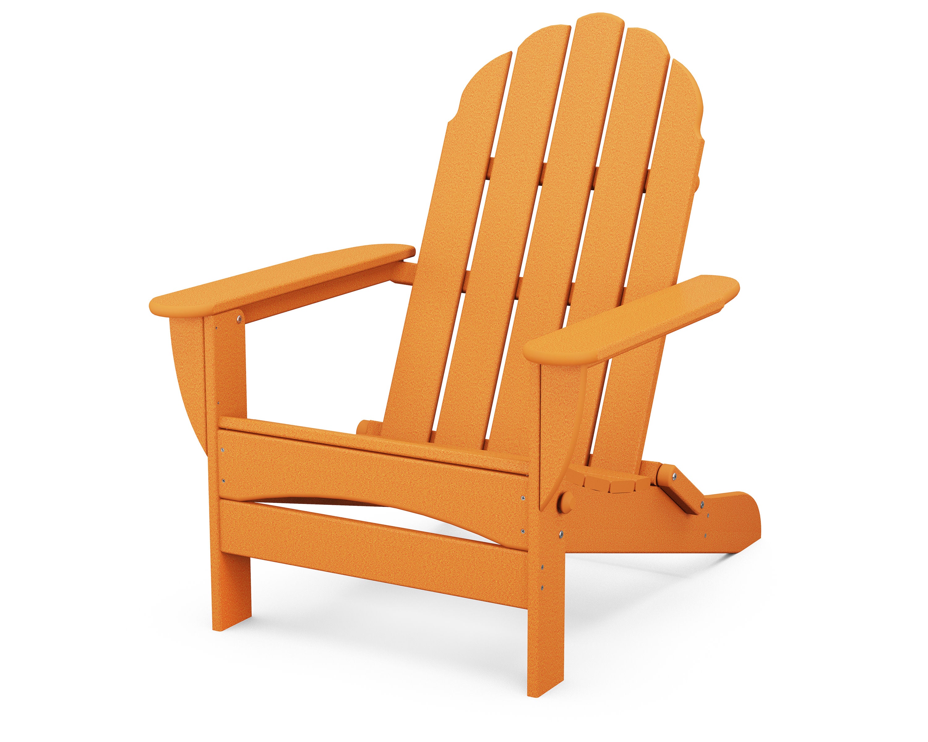 Classic Oversized Folding Adirondack Chair in Tangerine