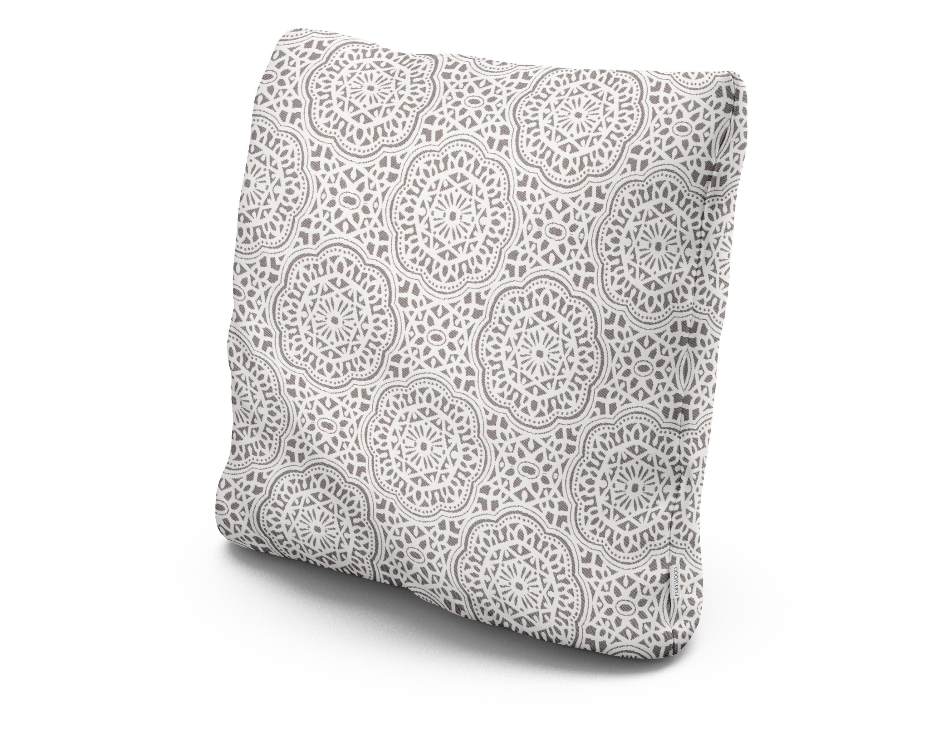 20" Outdoor Throw Pillow in Gwyneth Pewter